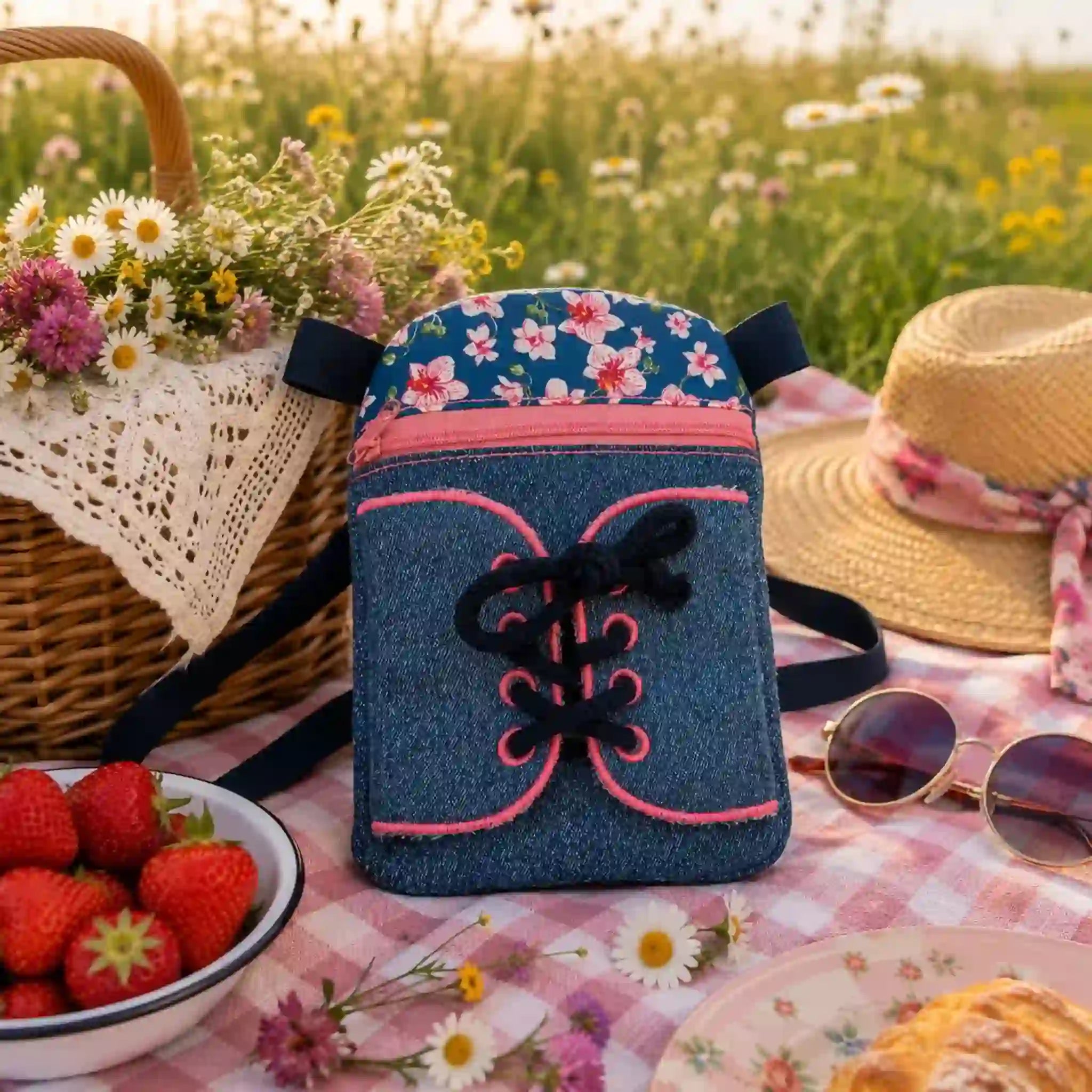 ITH Stickdatei Tasche RomeoBag - im Turnschuh-Design