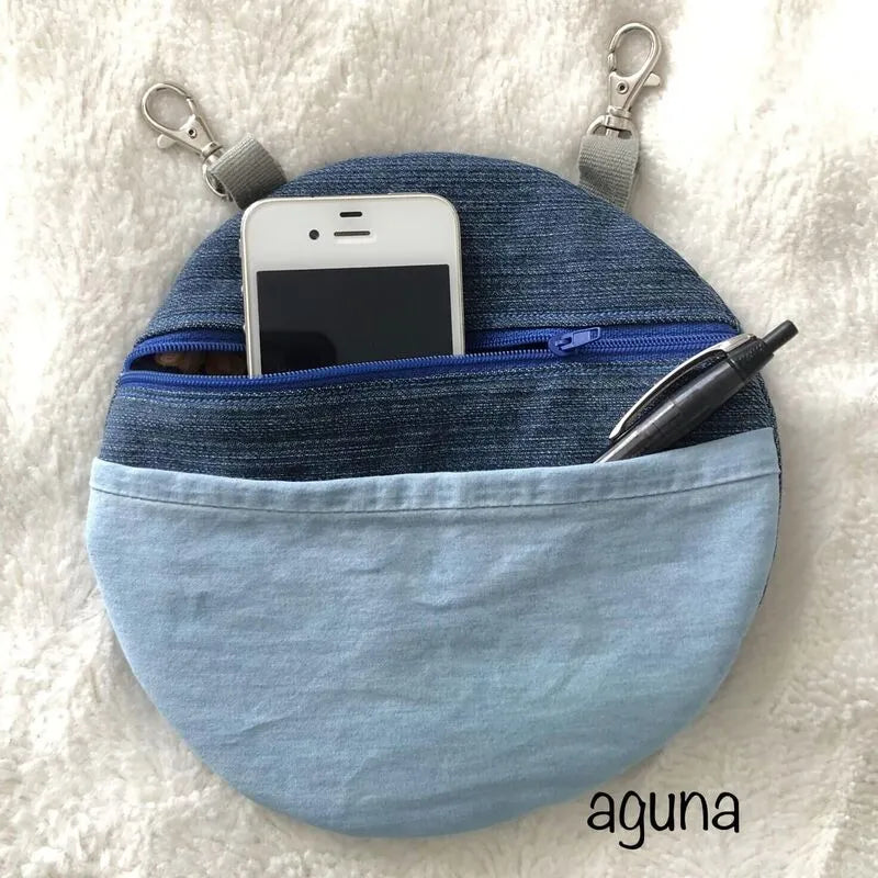 ITH Stickdatei runde Tasche in zwei Größen von stiXXie by lajana