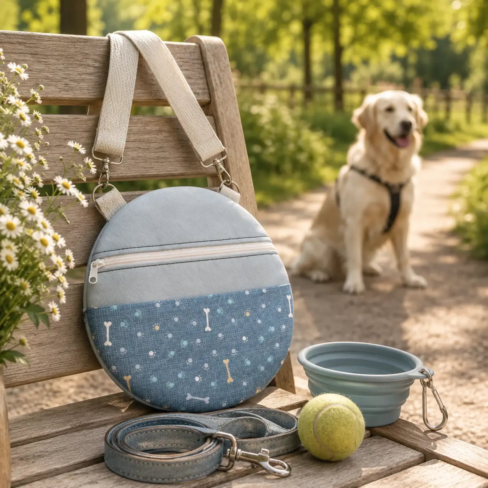 ITH Stickdatei runde Tasche in zwei Größen