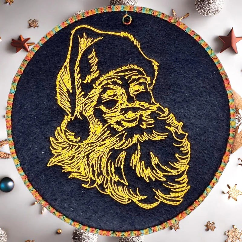 ITH Stickdatei Santa Claus Anhänger von stiXXie by lajana
