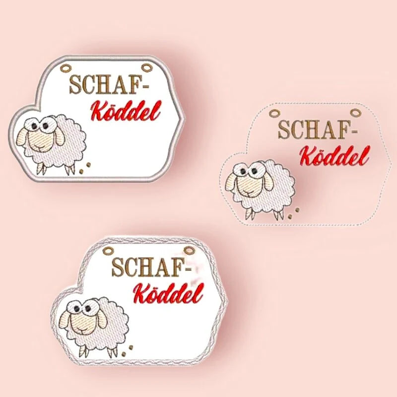 ITH Stickdatei Schaf Anhänger von stiXXie by lajana