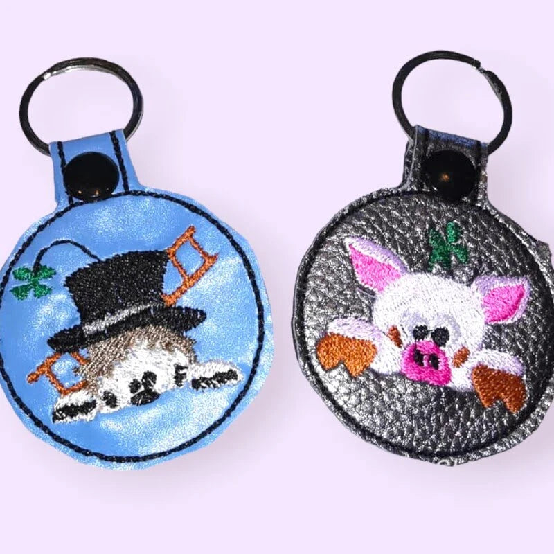 ITH Stickdatei Schlüsselanhänger Glücksbringer von stiXXie by lajana