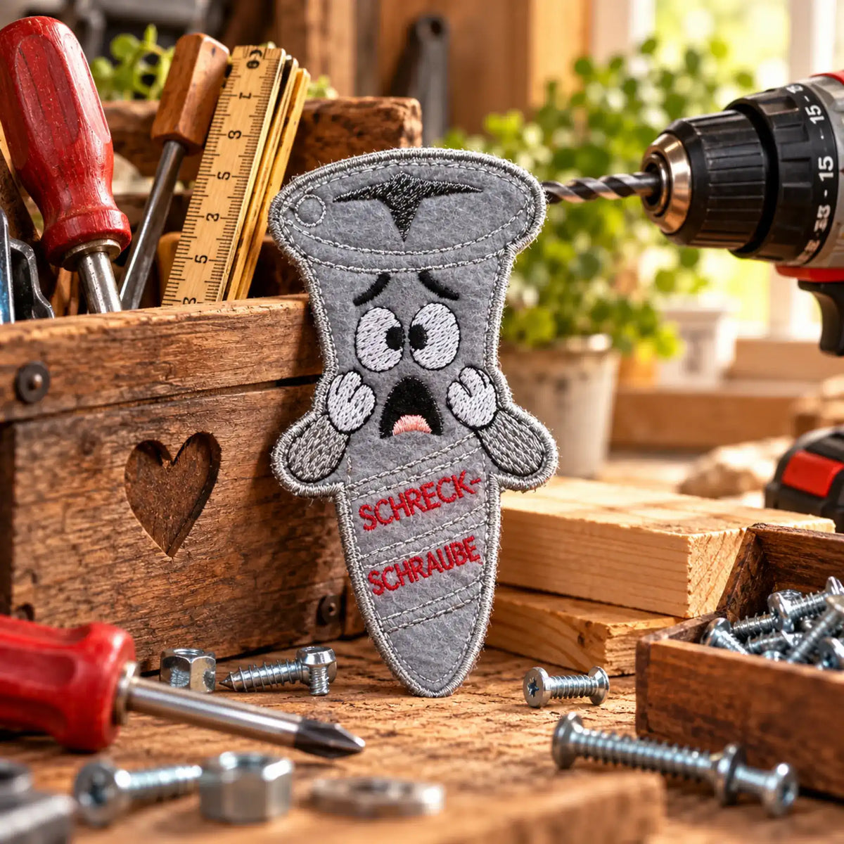 ITH Stickdatei Schreckschraube