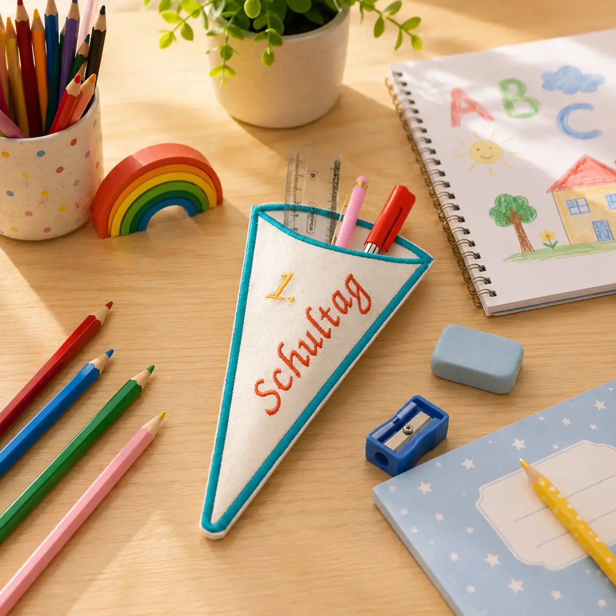 ITH Stickdatei Schultüte Täschchen – In-the-Hoop