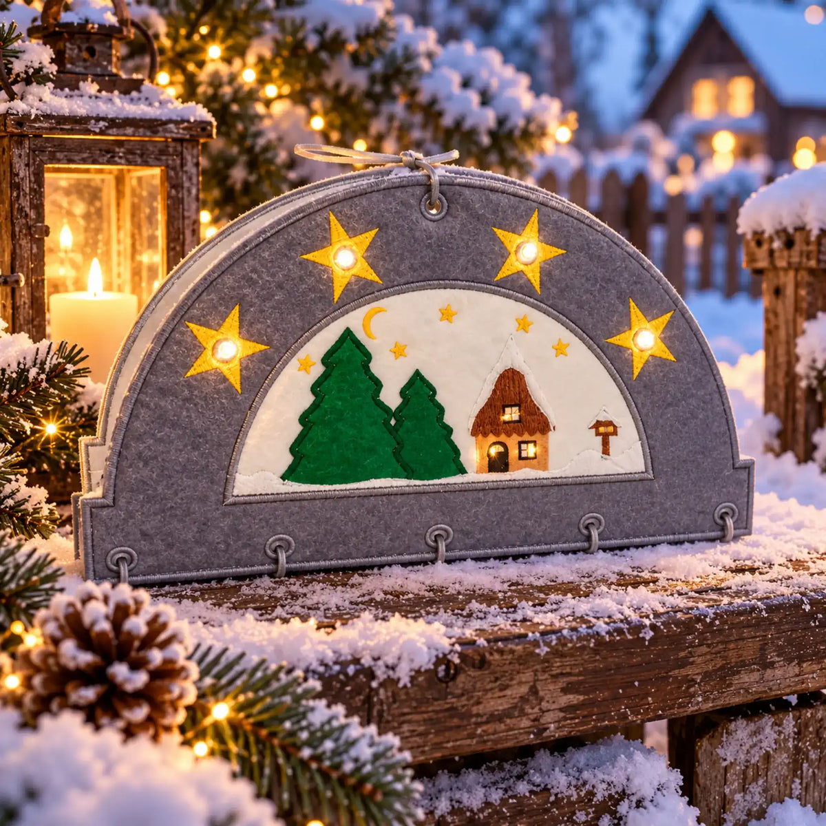 ITH Stickdatei Schwibbogen Advent