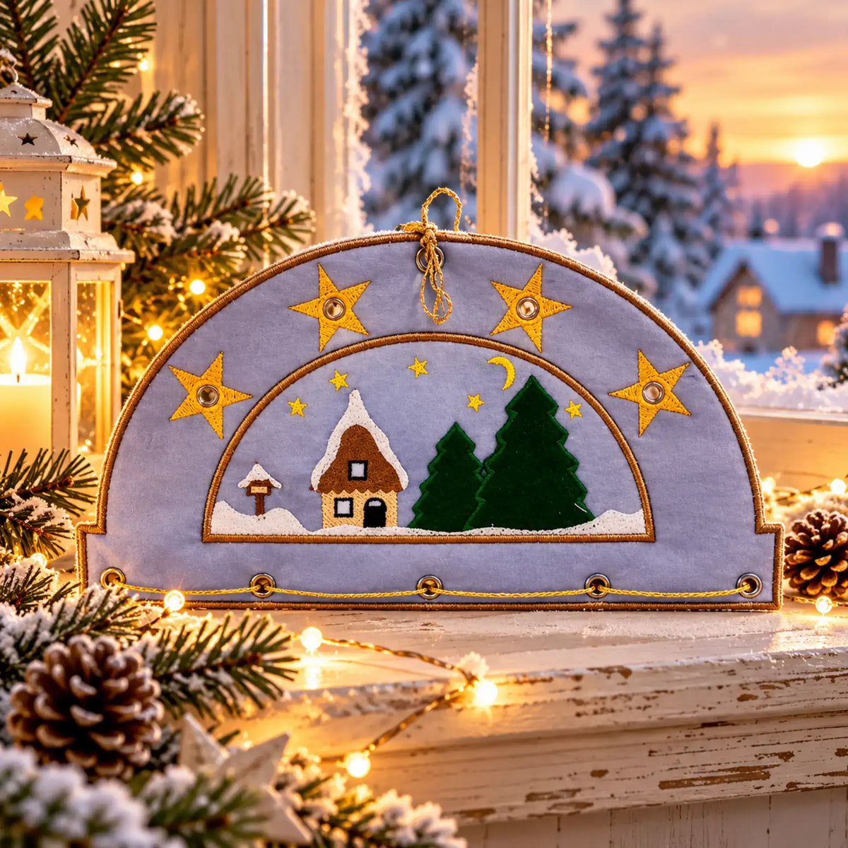 ITH Stickdatei Schwibbogen Advent