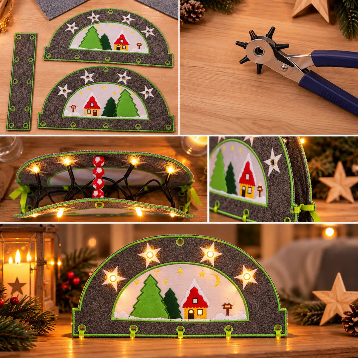 ITH Stickdatei Schwibbogen Advent