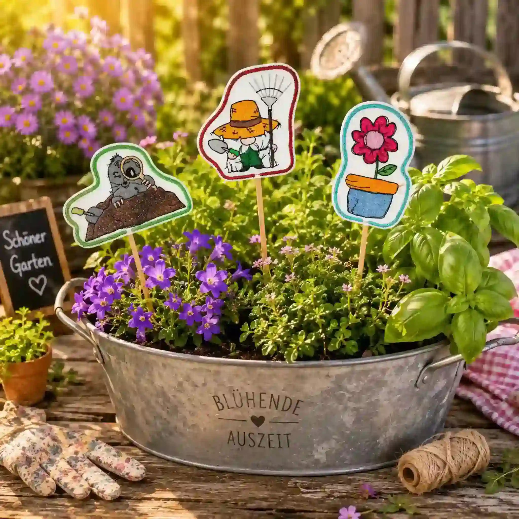 ITH Stickdatei Stabfigur Garten- & Grillwichtel 10x10