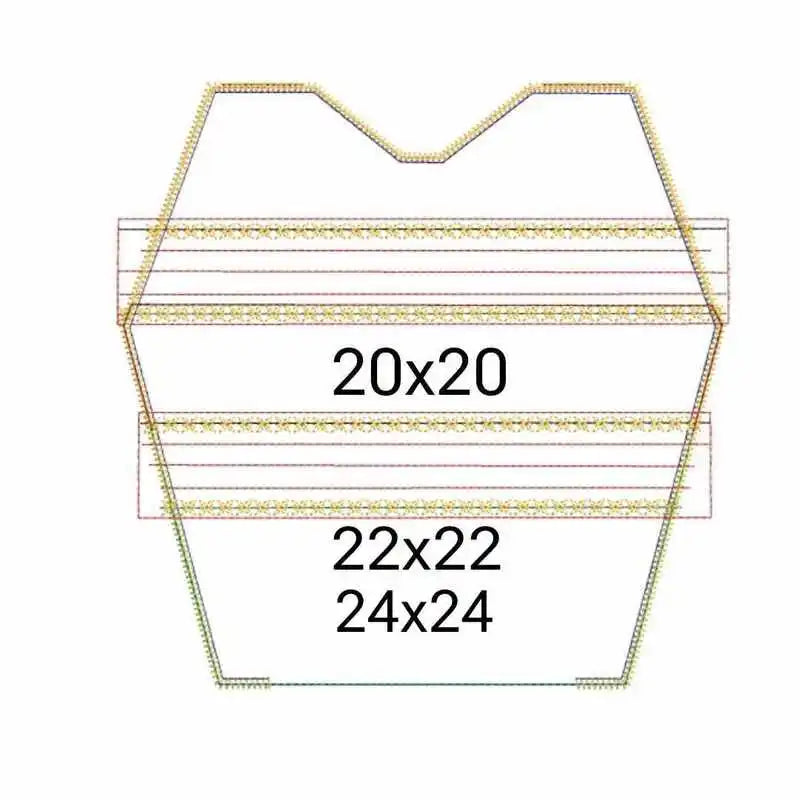 ITH Stickdatei Tasche LaJaBag Pakete von stiXXie by lajana