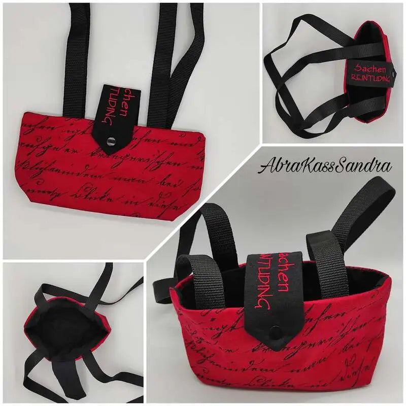 ITH Stickdatei Tasche mit Lasche Blanko eckig von stiXXie by lajana