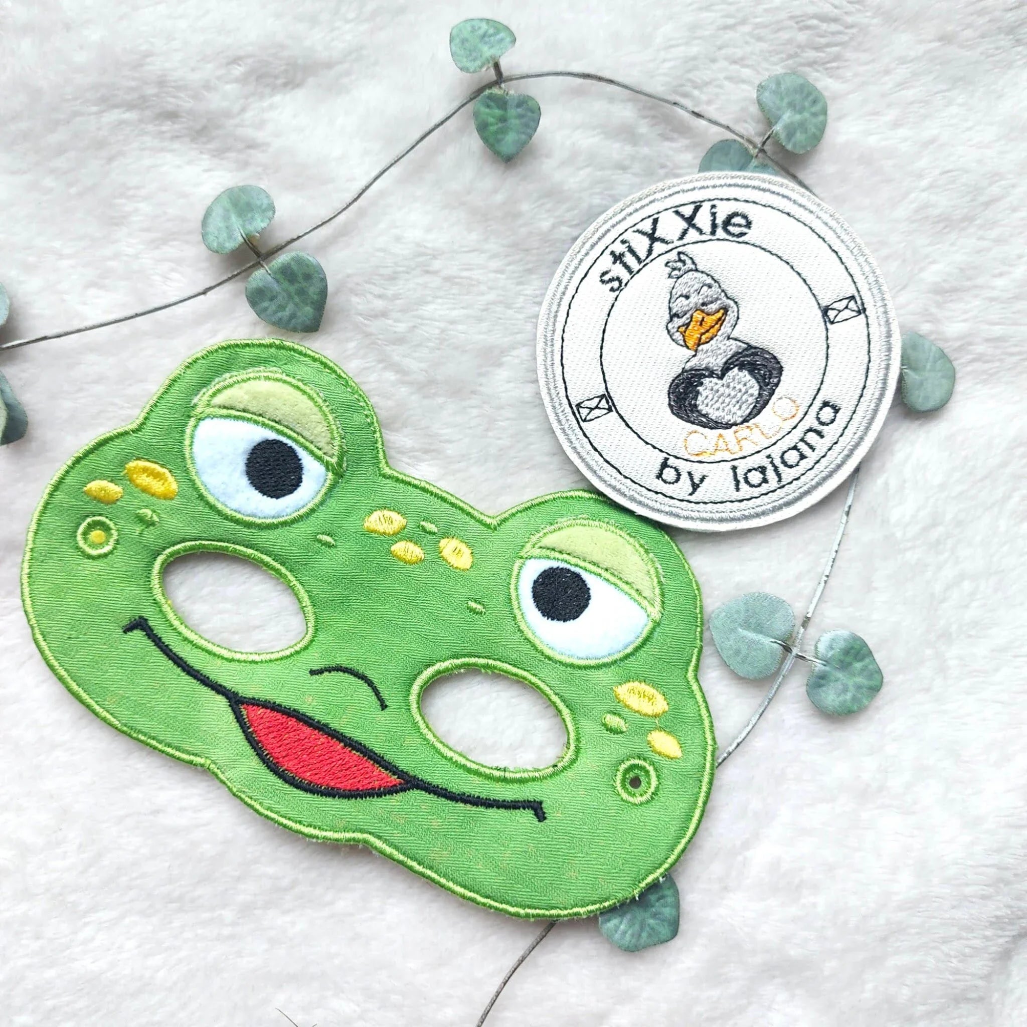 ITH Stickdatei Masken Fasching