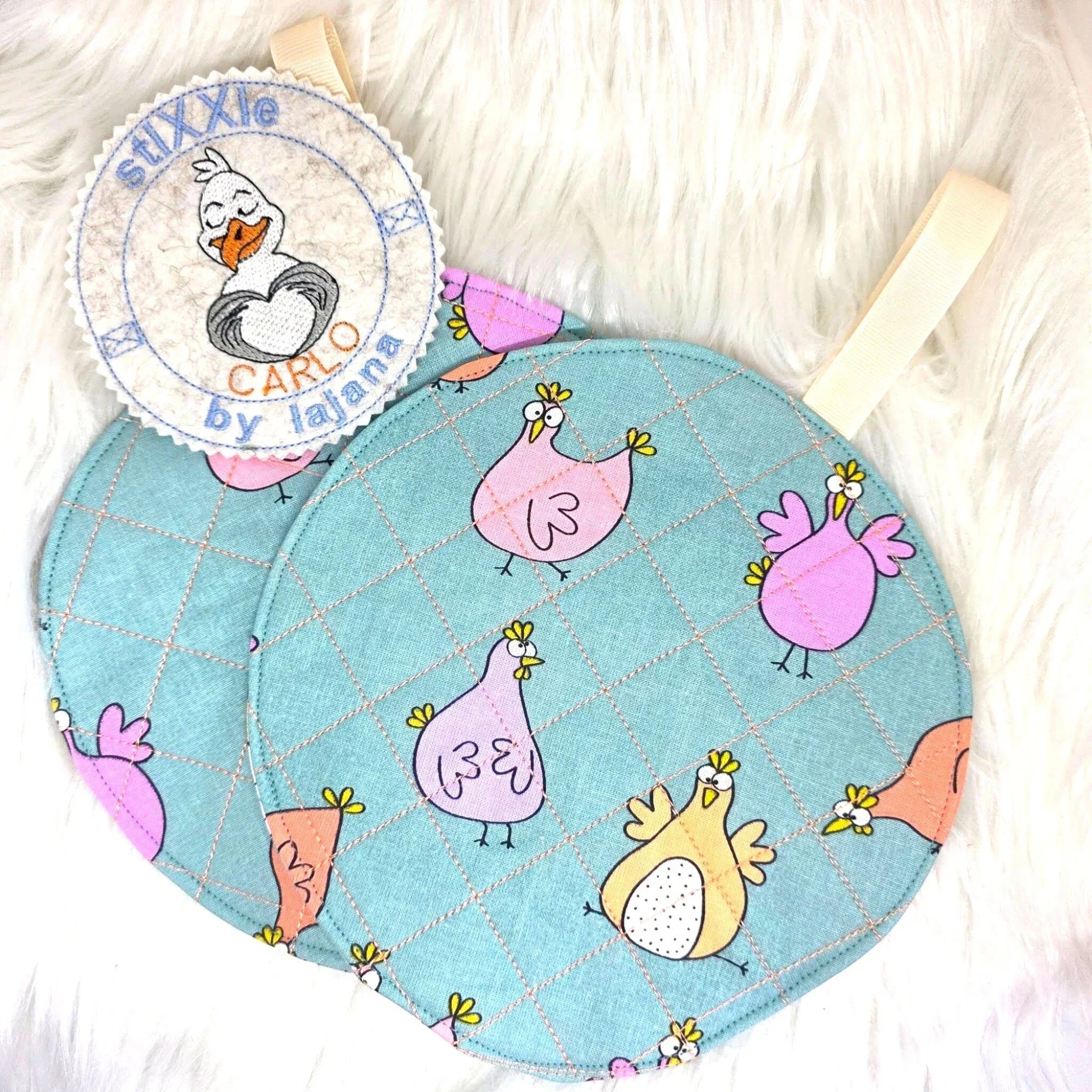 ITH Stickdatei Topfi Schneemann rund