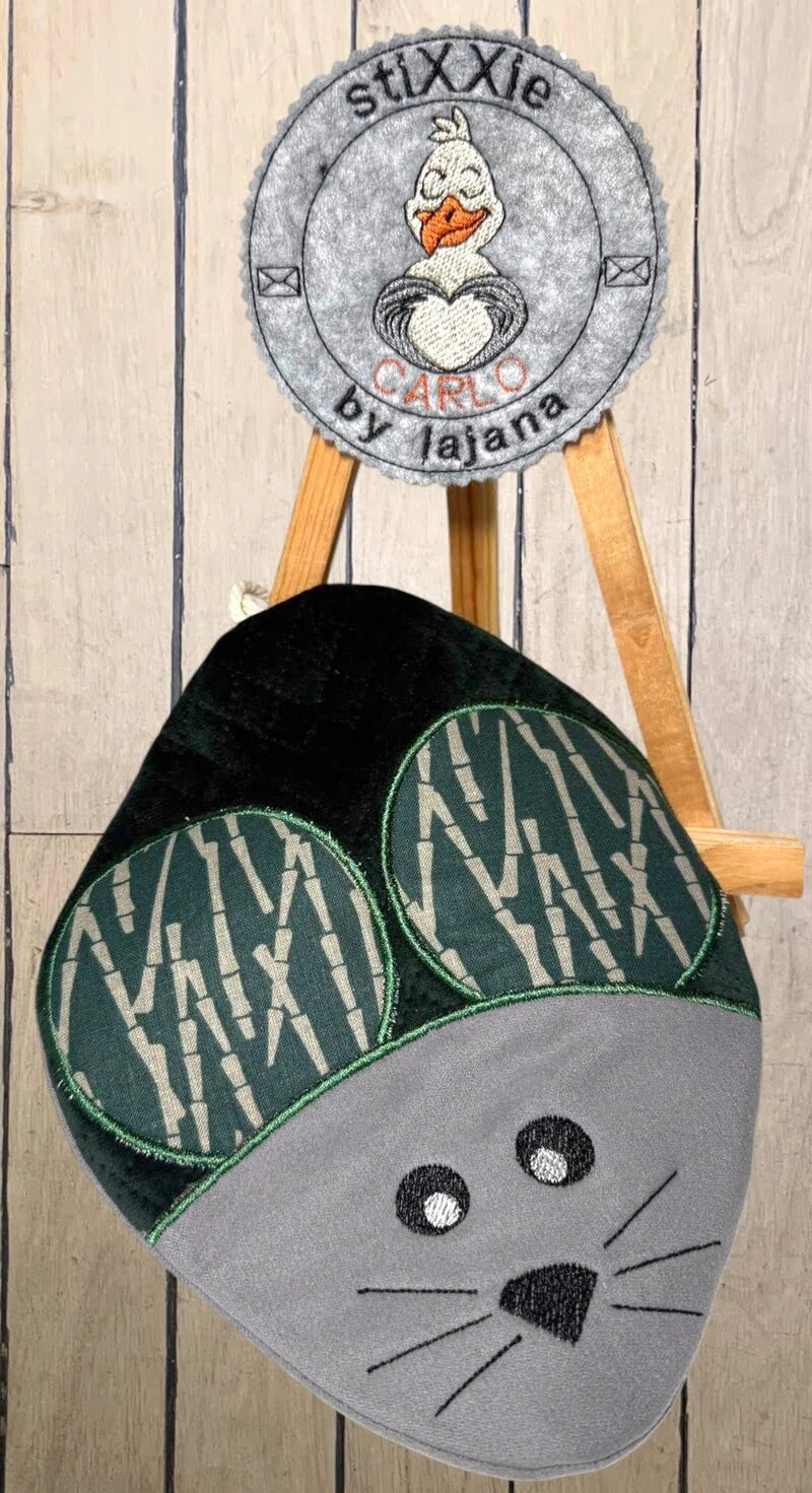 ITH Stickdatei Topflappen Maus