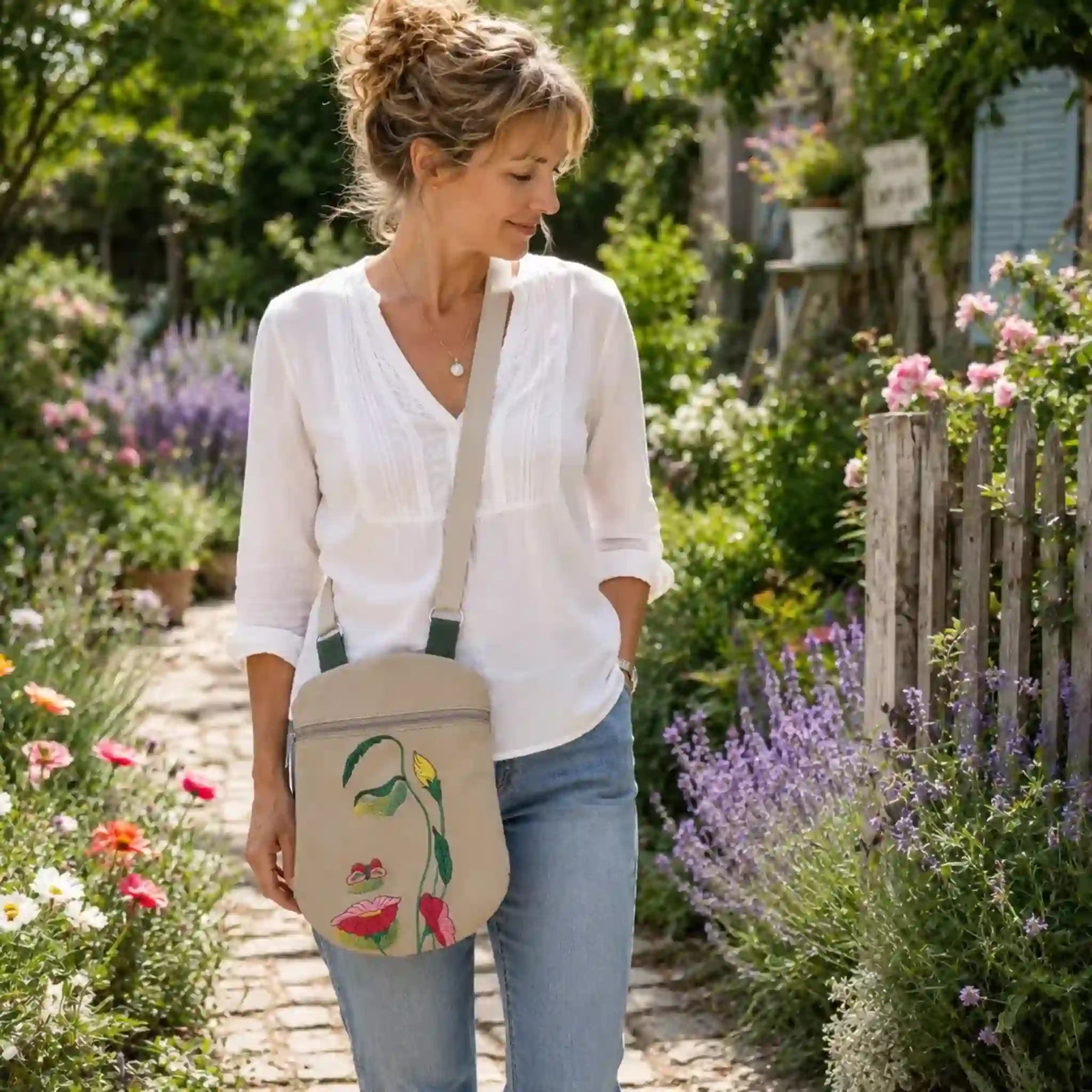 ITH Stickdatei Tasche 20x28 – Kleine Umhängetasche sticken