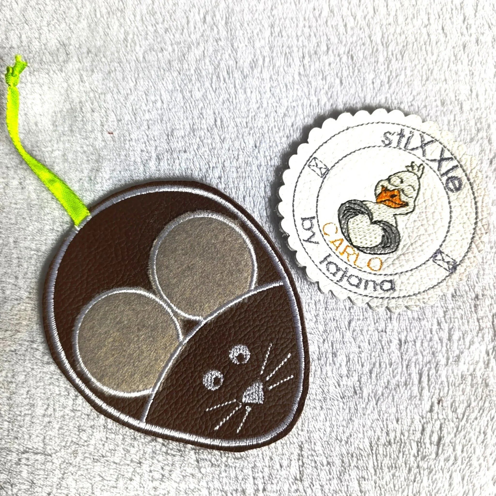 ITH Stickdatei Untersetzer Maus – Süßer Maus-Untersetzer