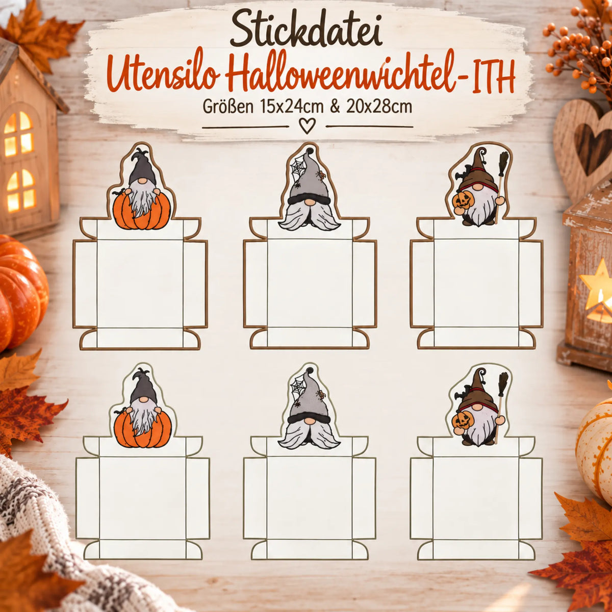 ITH Stickdatei Utensilo Halloweenwichtel