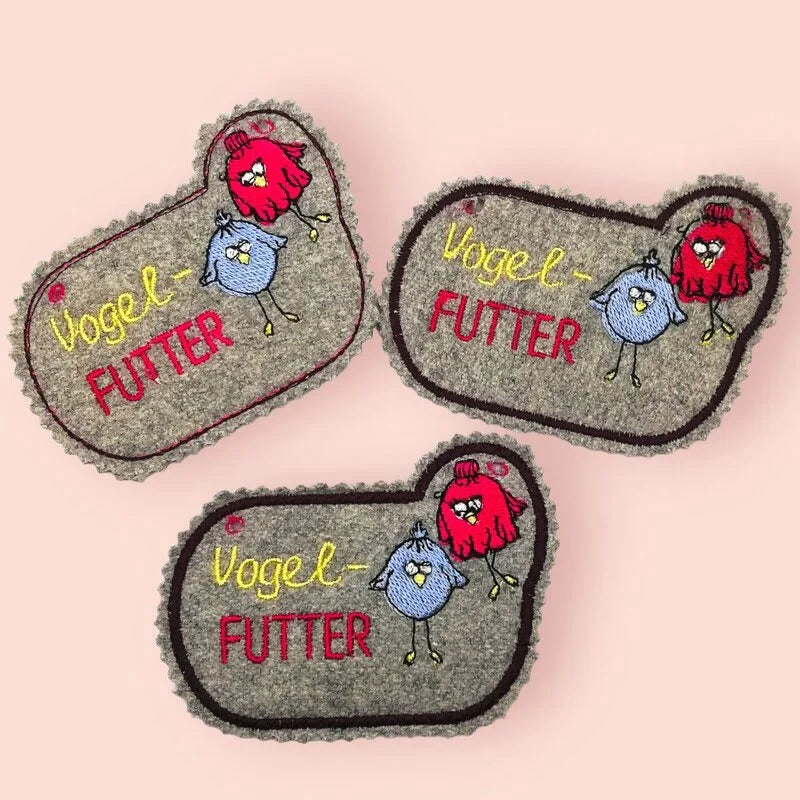 ITH Stickdatei Vögel Anhänger von stiXXie by lajana