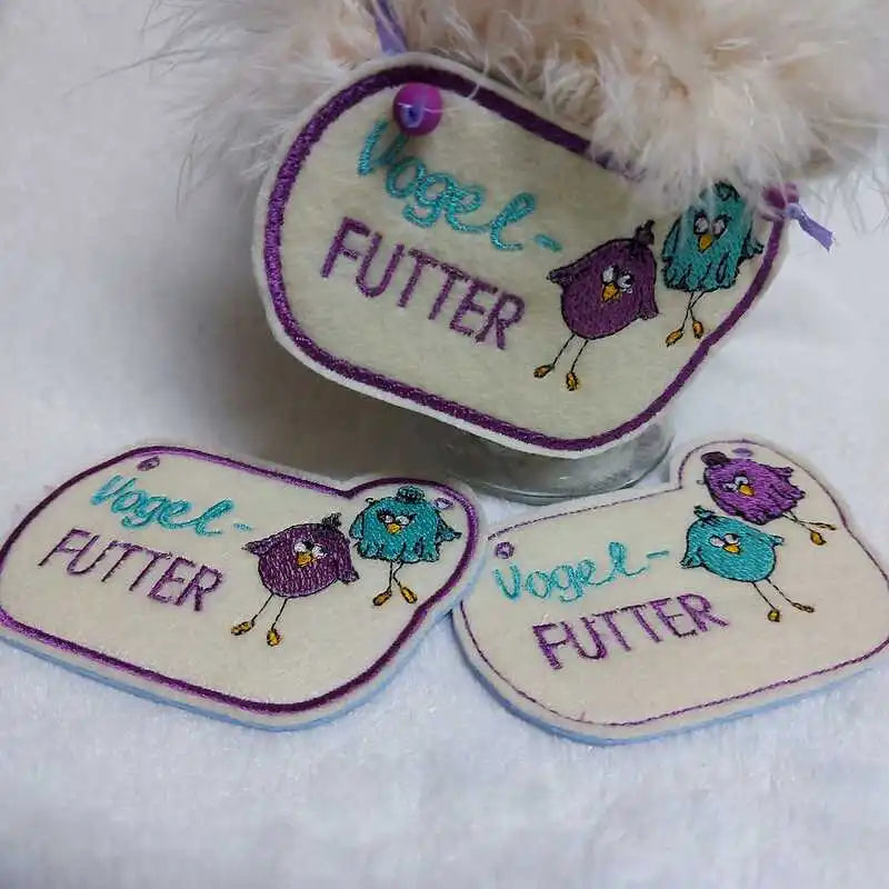 ITH Stickdatei Vögel Anhänger von stiXXie by lajana