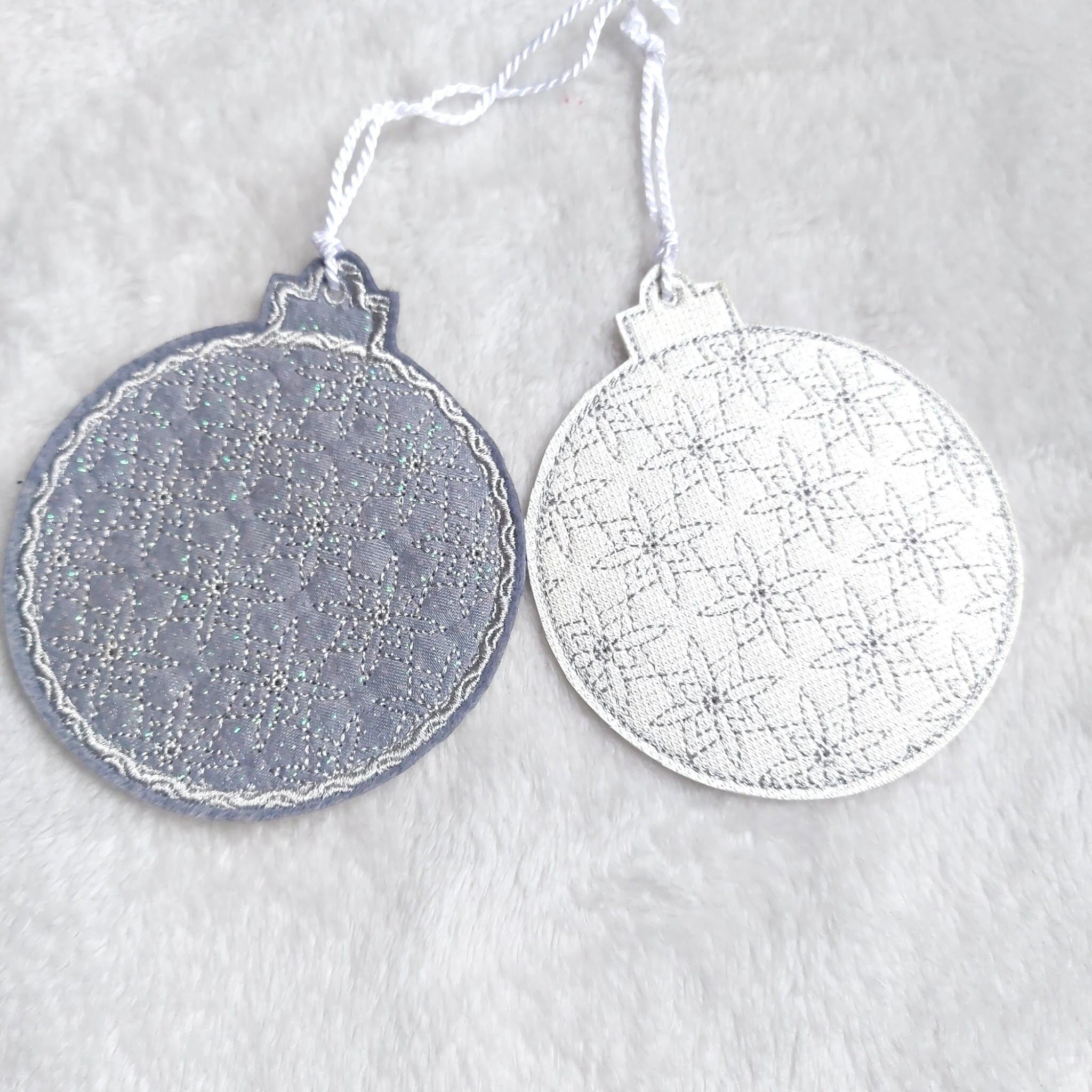 ITH Stickdatei Weihnachtskugel Blanko