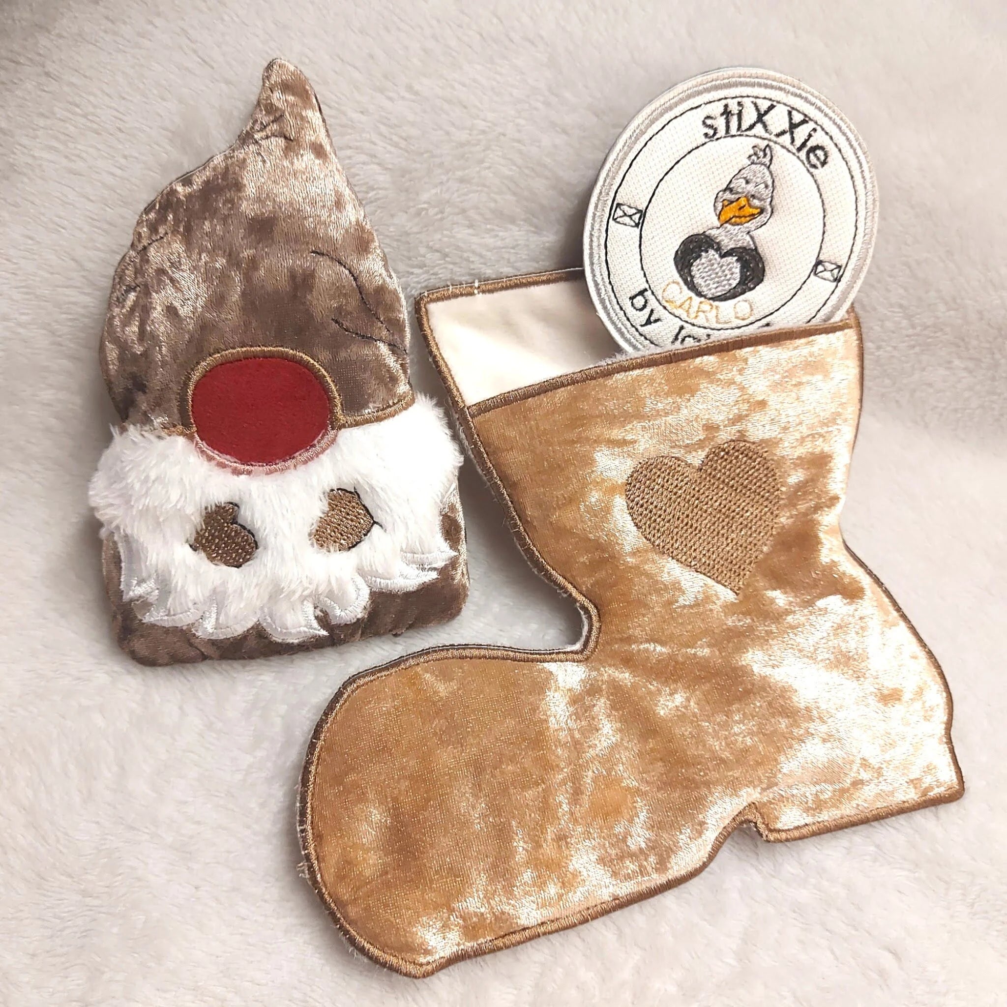 ITH Stickdatei Wichtel im Stiefel