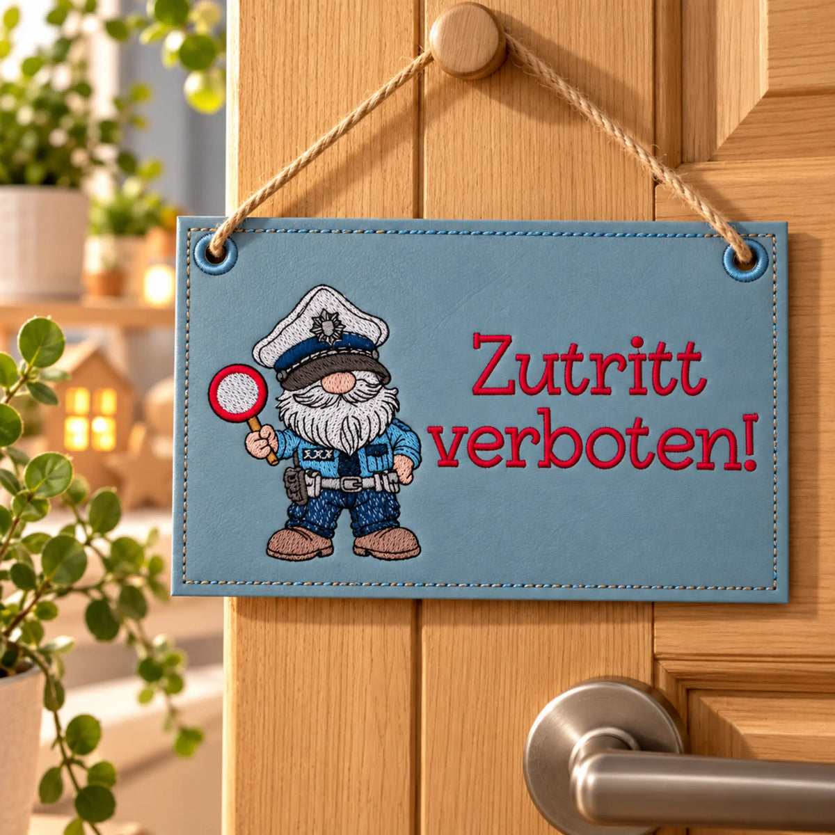 ITH Stickdatei Wichtel Polizei