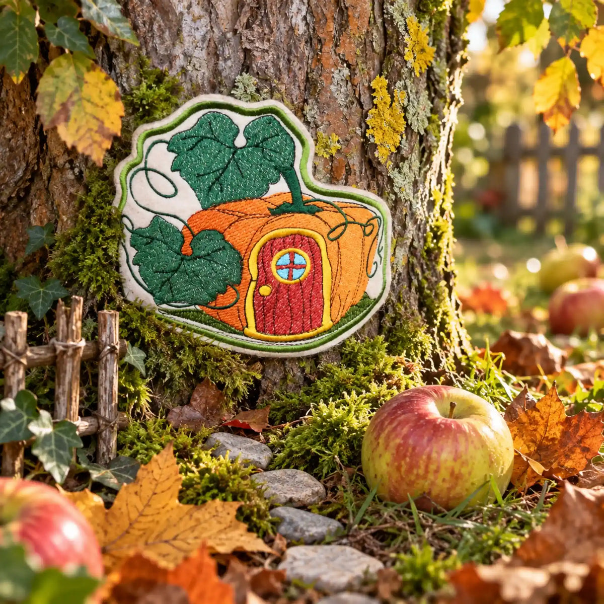 ITH Stickdatei Wichteltüren Herbst