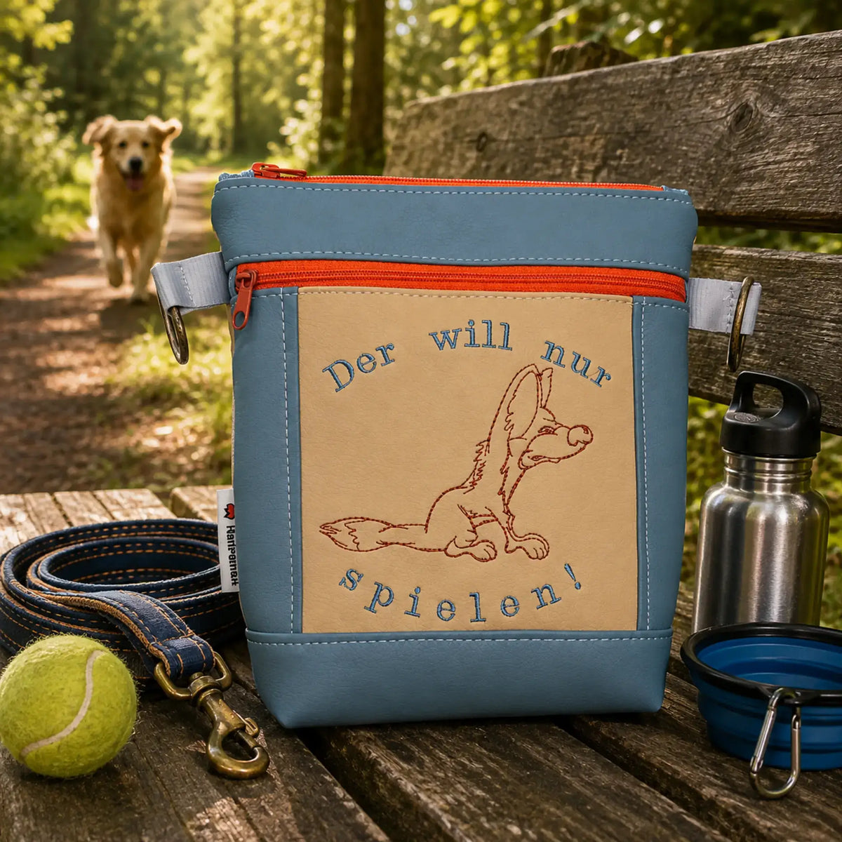 ITH Stickdatei Wolf und Coyote mit Sprüchen