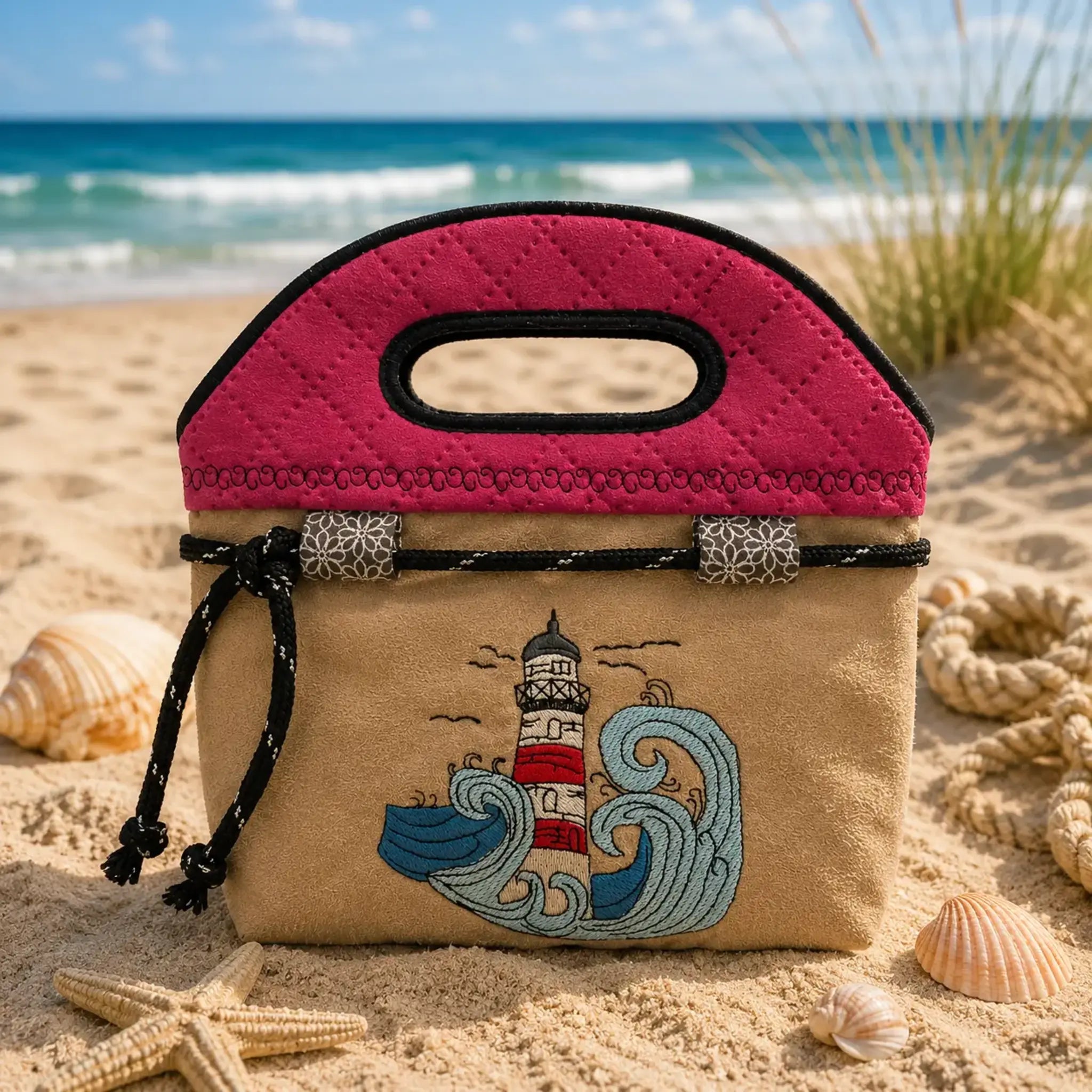 Stickdatei ITH Tasche mit Unterteilung und Laschen Blanko 🧵