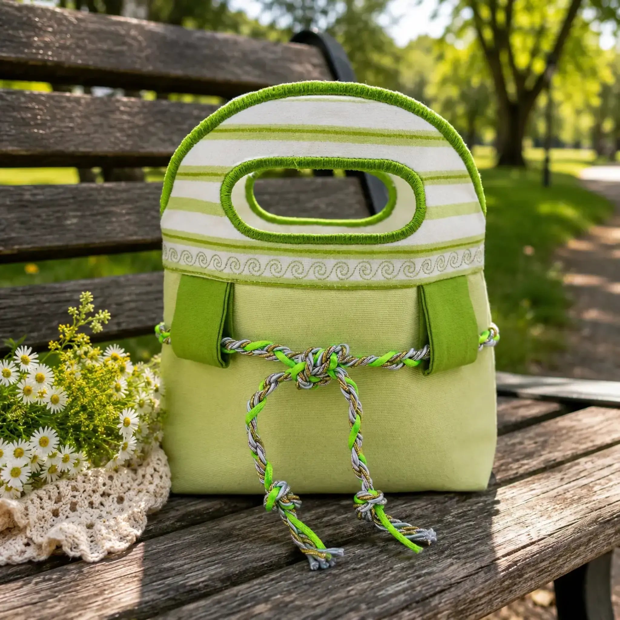 Stickdatei ITH Tasche mit Unterteilung und Laschen Blanko 🧵