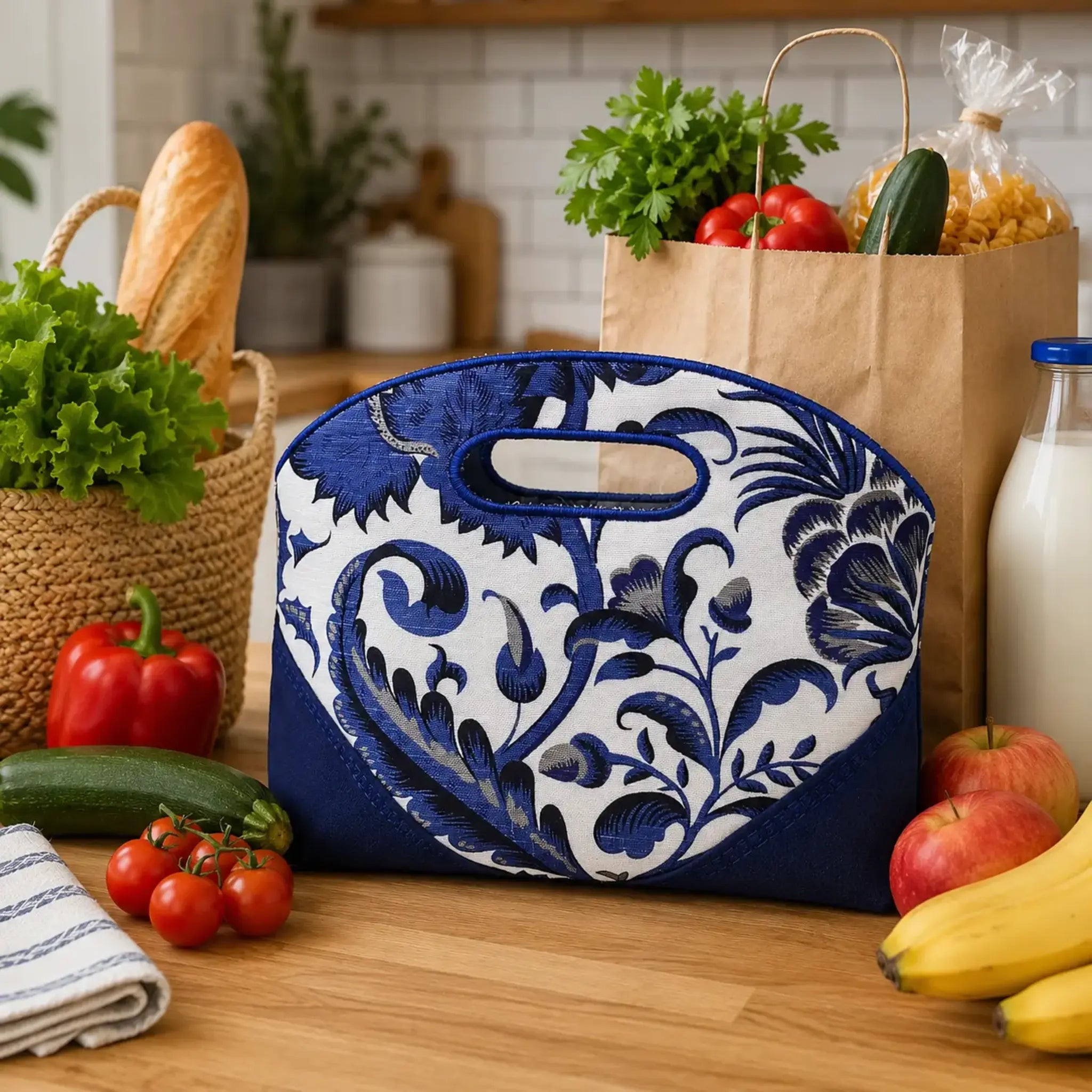 ITH Stickdatei Tasche mit Unterteilungen