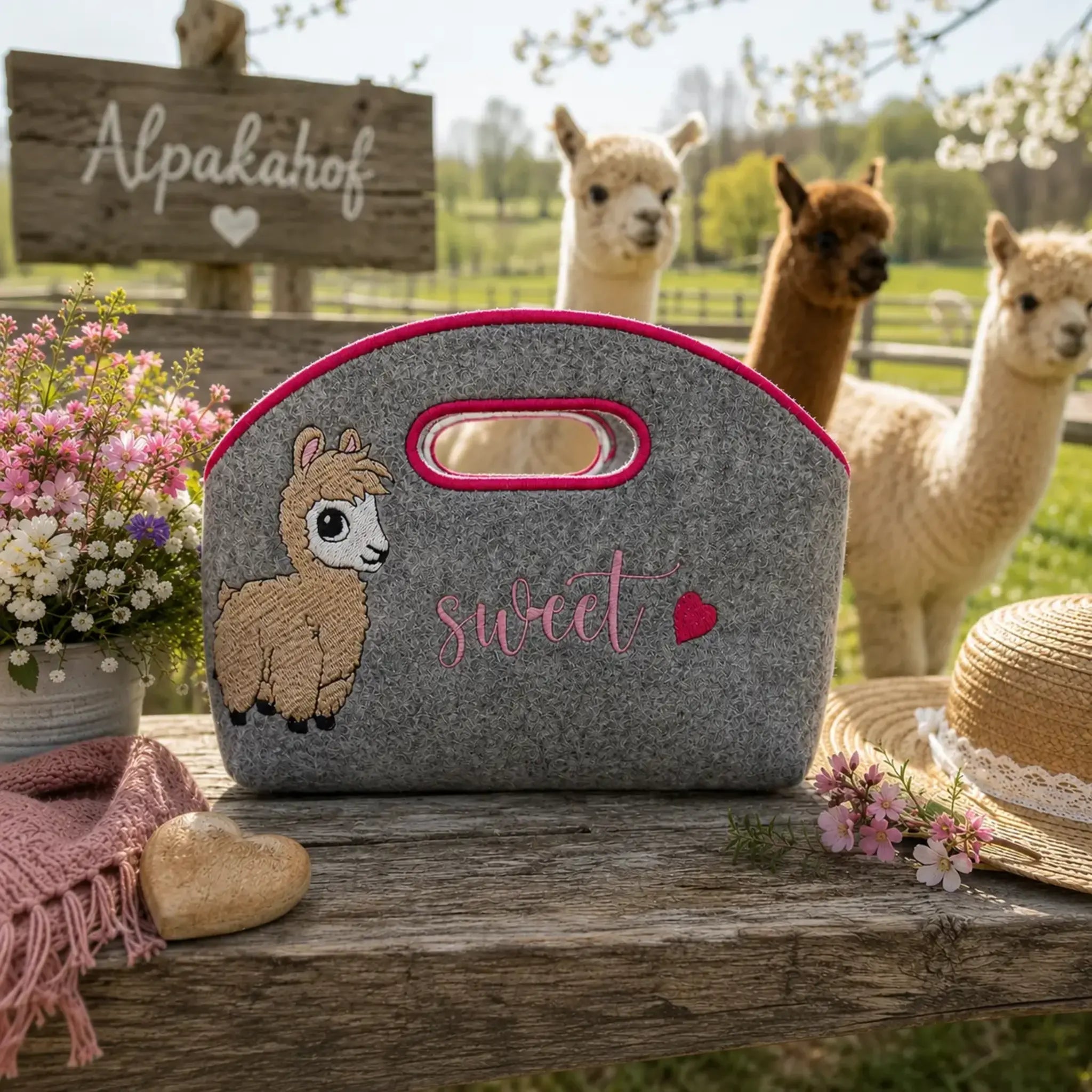 ITH Filztasche Blanko gefüttert – 8 Größen