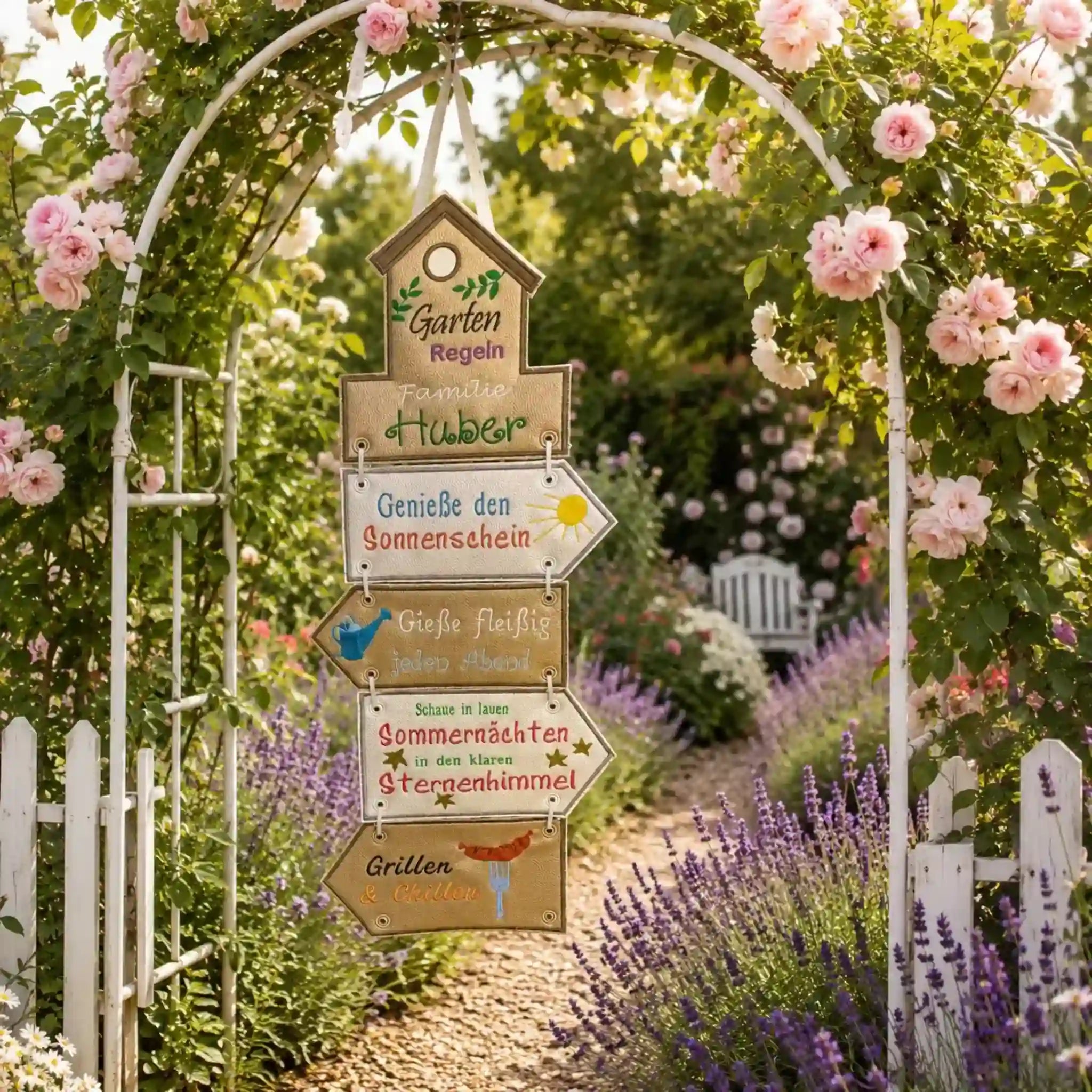 ITH Stickdatei Gartendeko