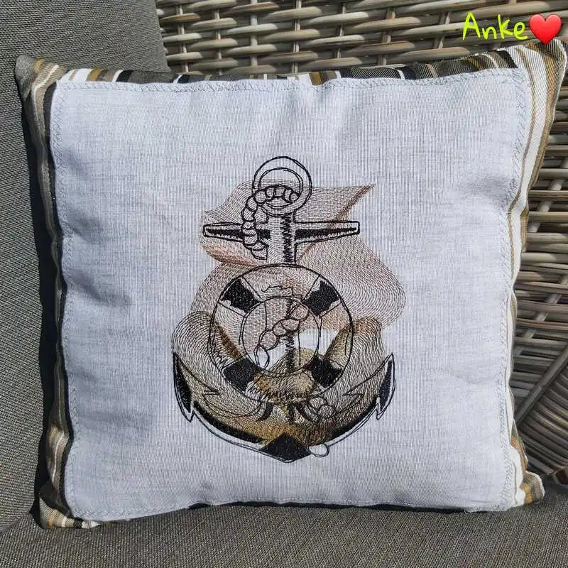 Stickdatei Anker Maritim Vintage von stiXXie by lajana
