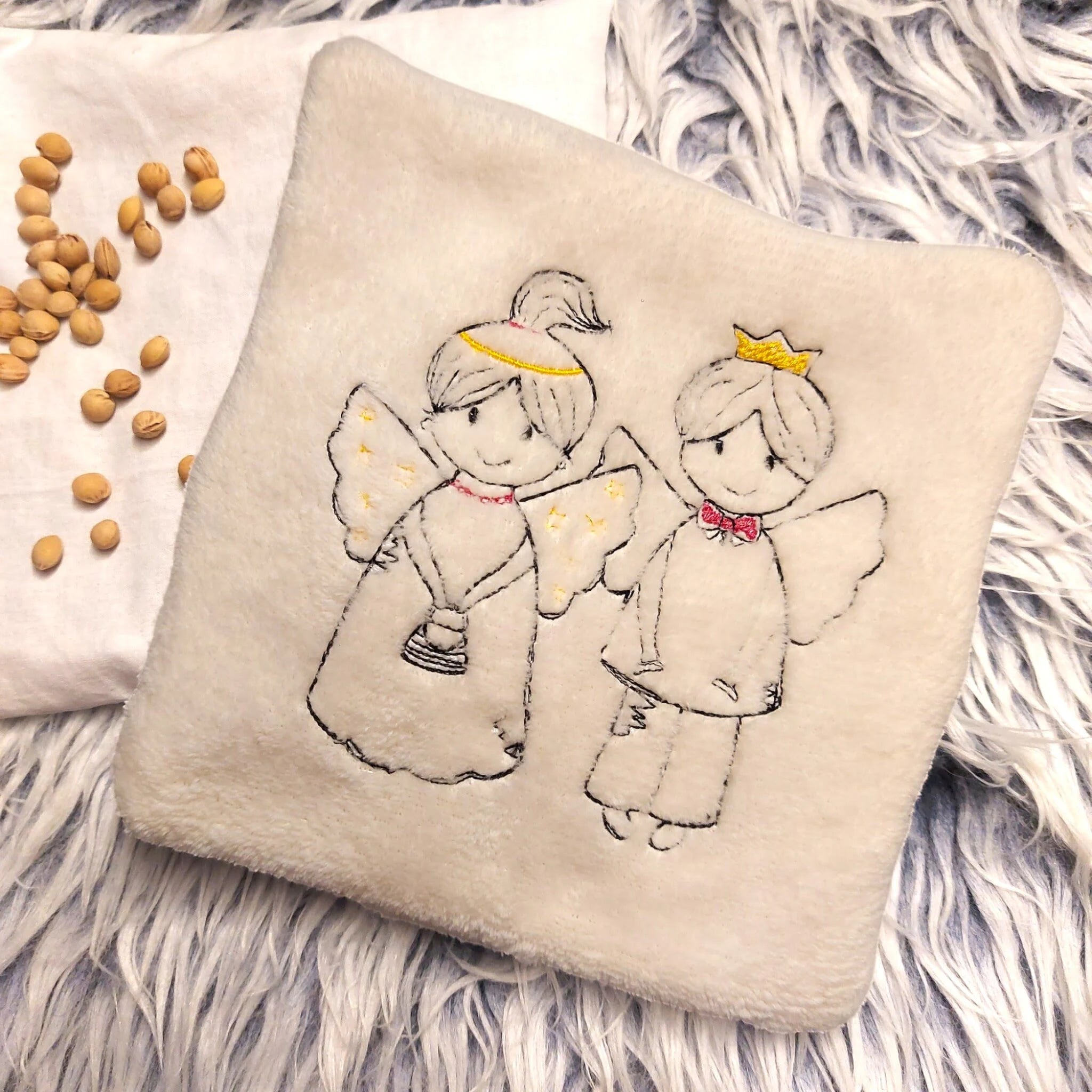 Engel Stickdatei & Applikation - Schutzengel für Kinder 10x10 13x18