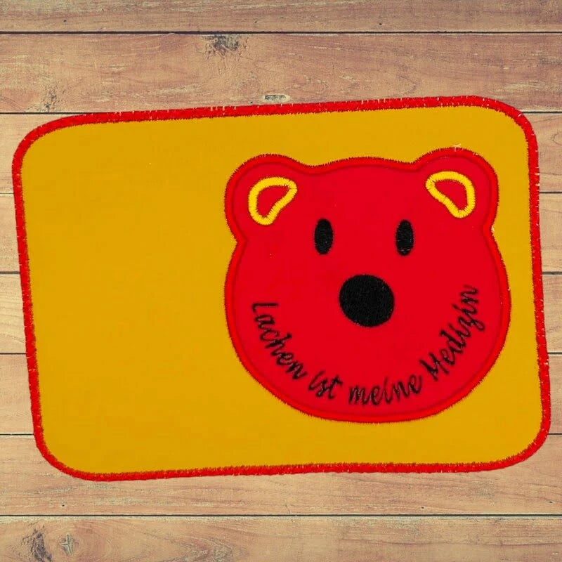 Stickdatei Baerenkopf-Applikation Blanko