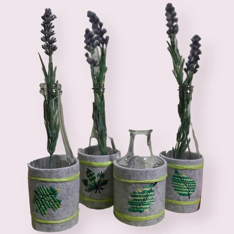 Stickdatei Blätter Minis 4-er Set von stiXXie by lajana