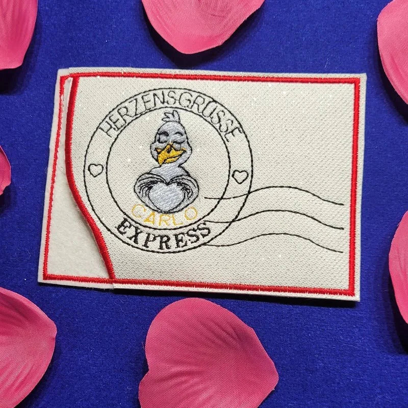 Stickdatei Carlo Herzensgruß Stempel