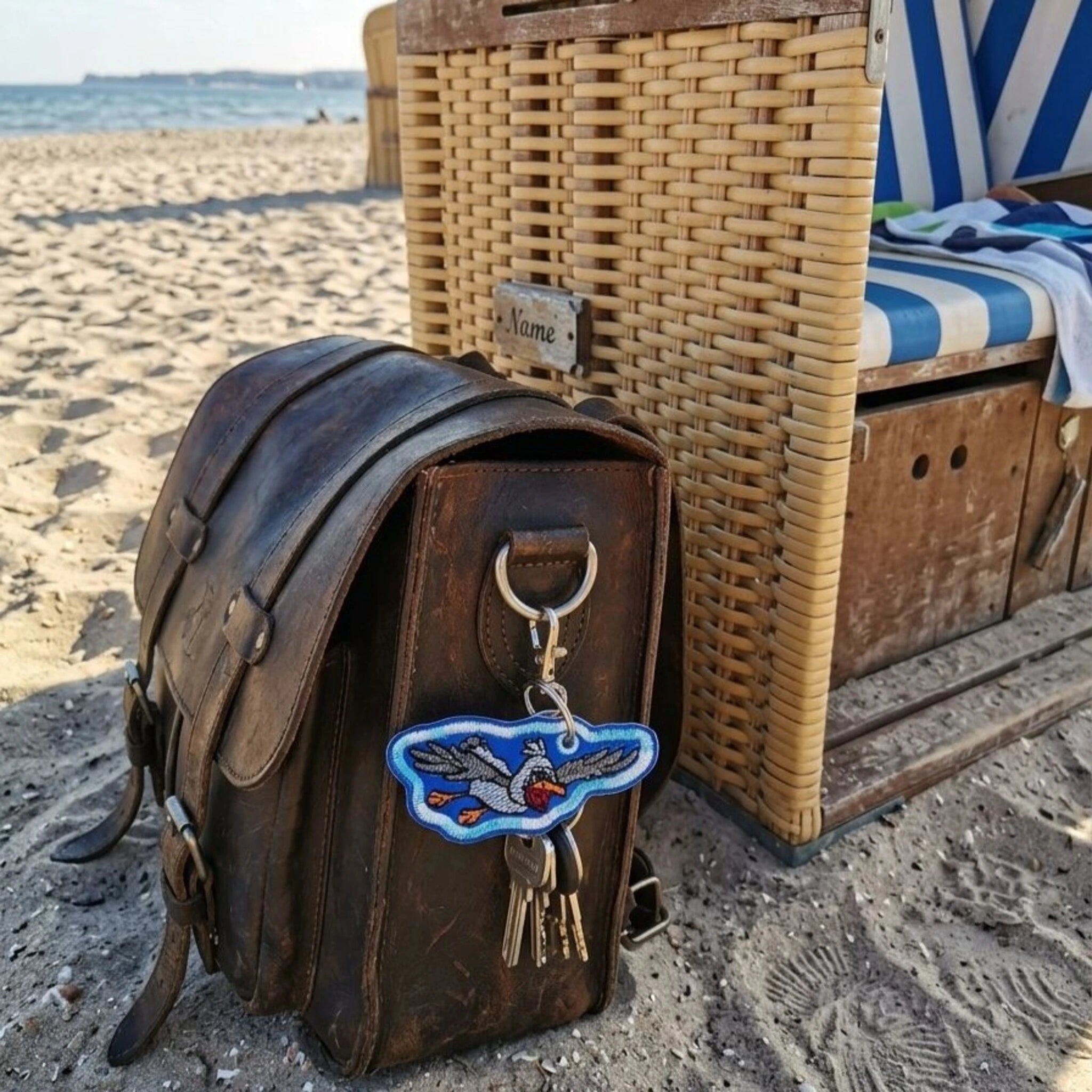 ITH Stickdatei Möwe Carlo im Anflug