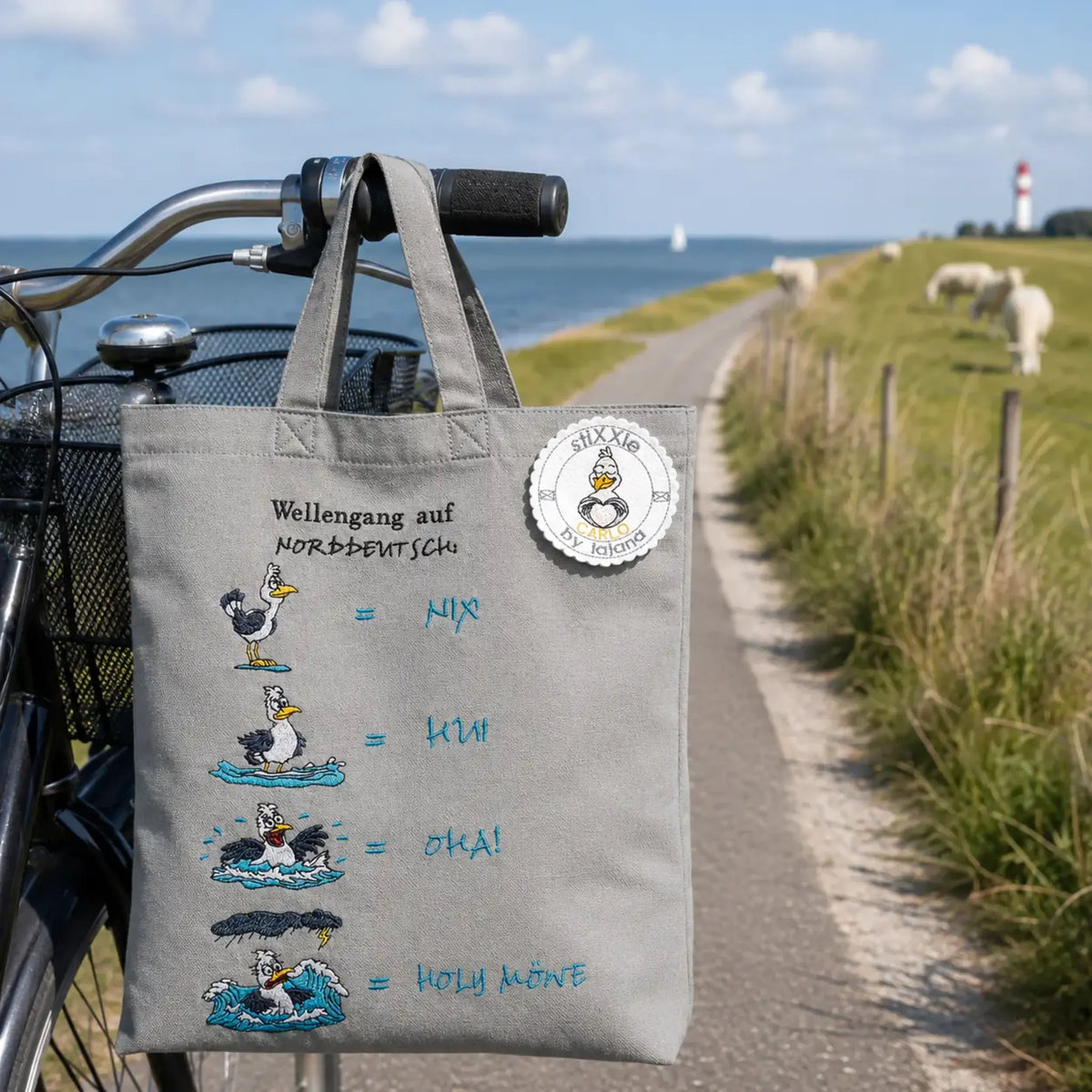 Stickdatei Möwe Carlos Wetterdienst - Wellen 🌊