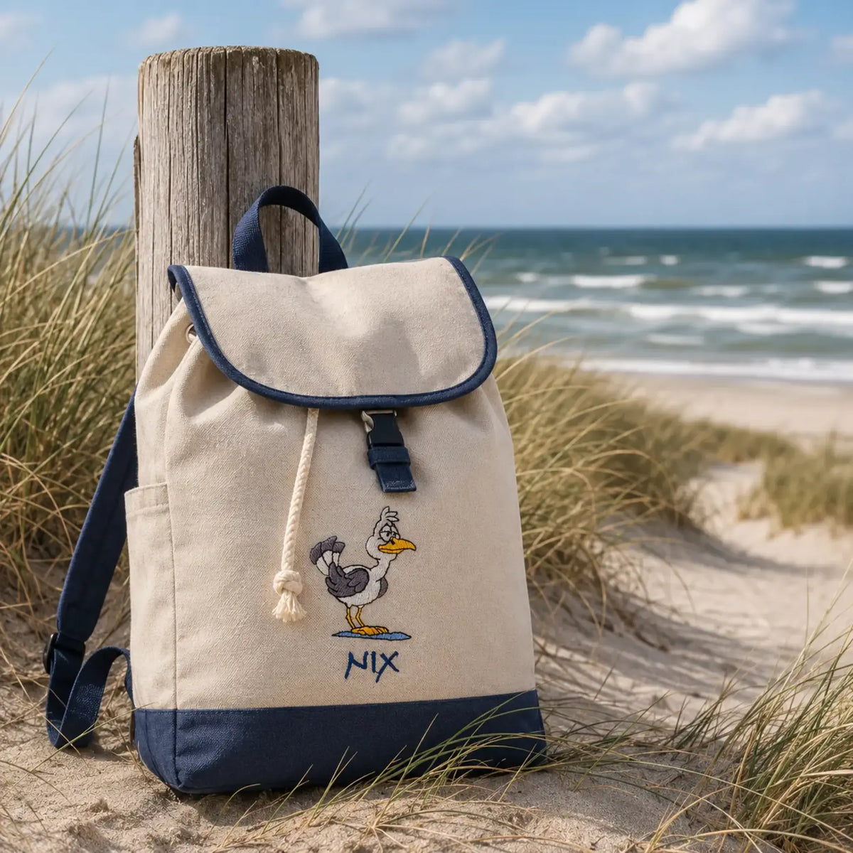 Stickdatei Möwe Carlos Wetterdienst - Wellen 🌊