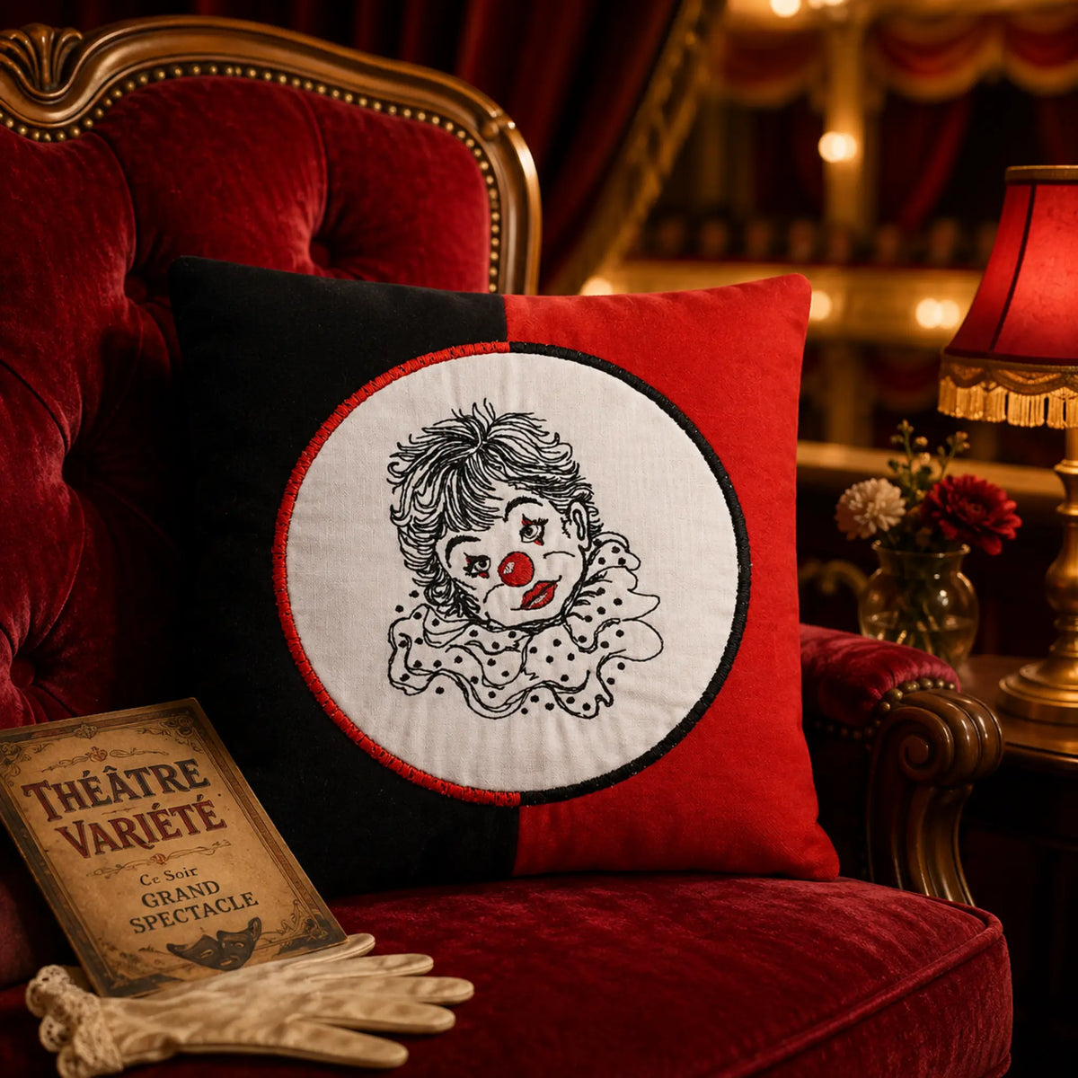 Stickdatei Clown Pierrot