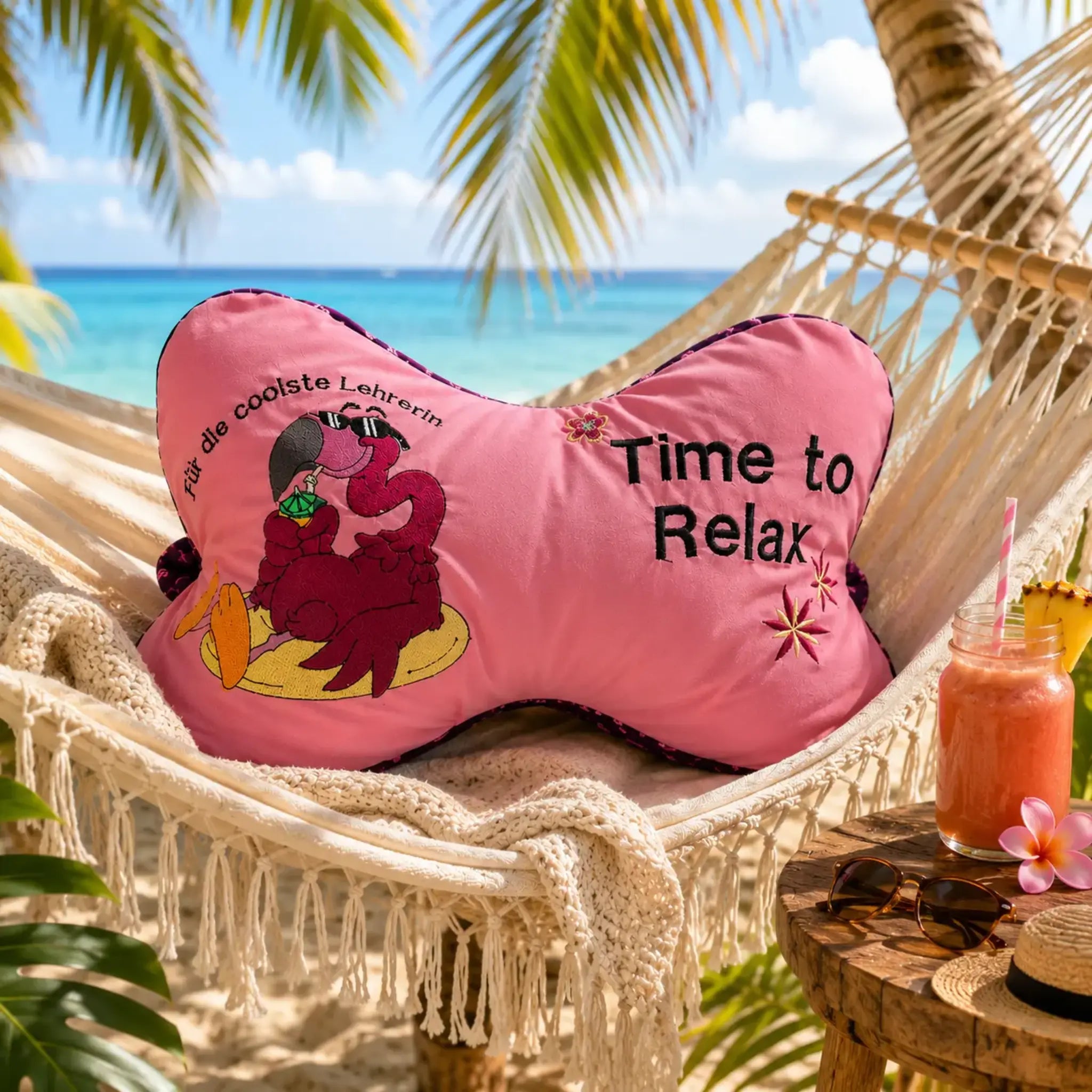 Stickdatei cooler Flamingo mit Sprüchen 🦩
