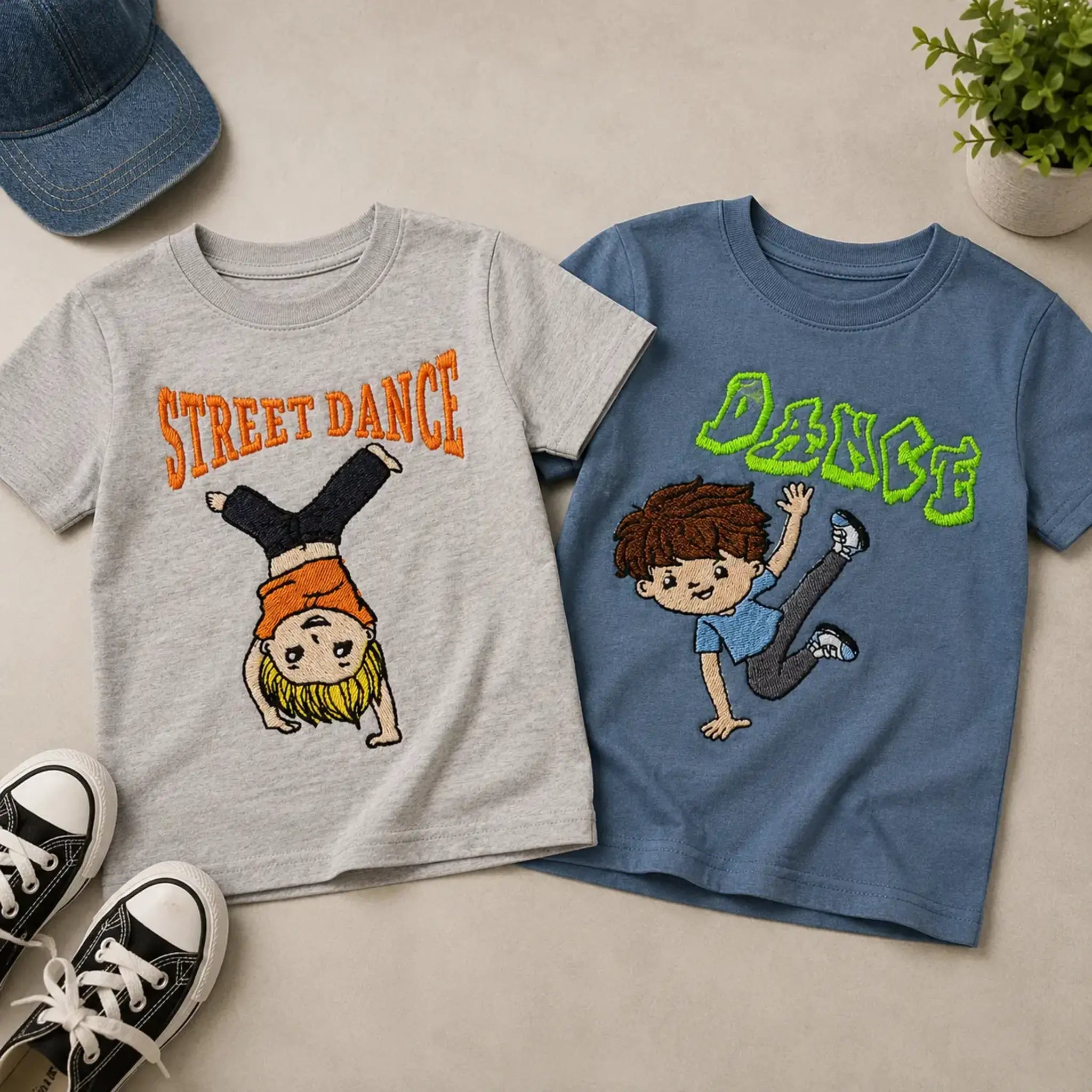 Dance-Kids MegaSet đ â 15 Stickdateien Tanzen mit SprĂŒchen