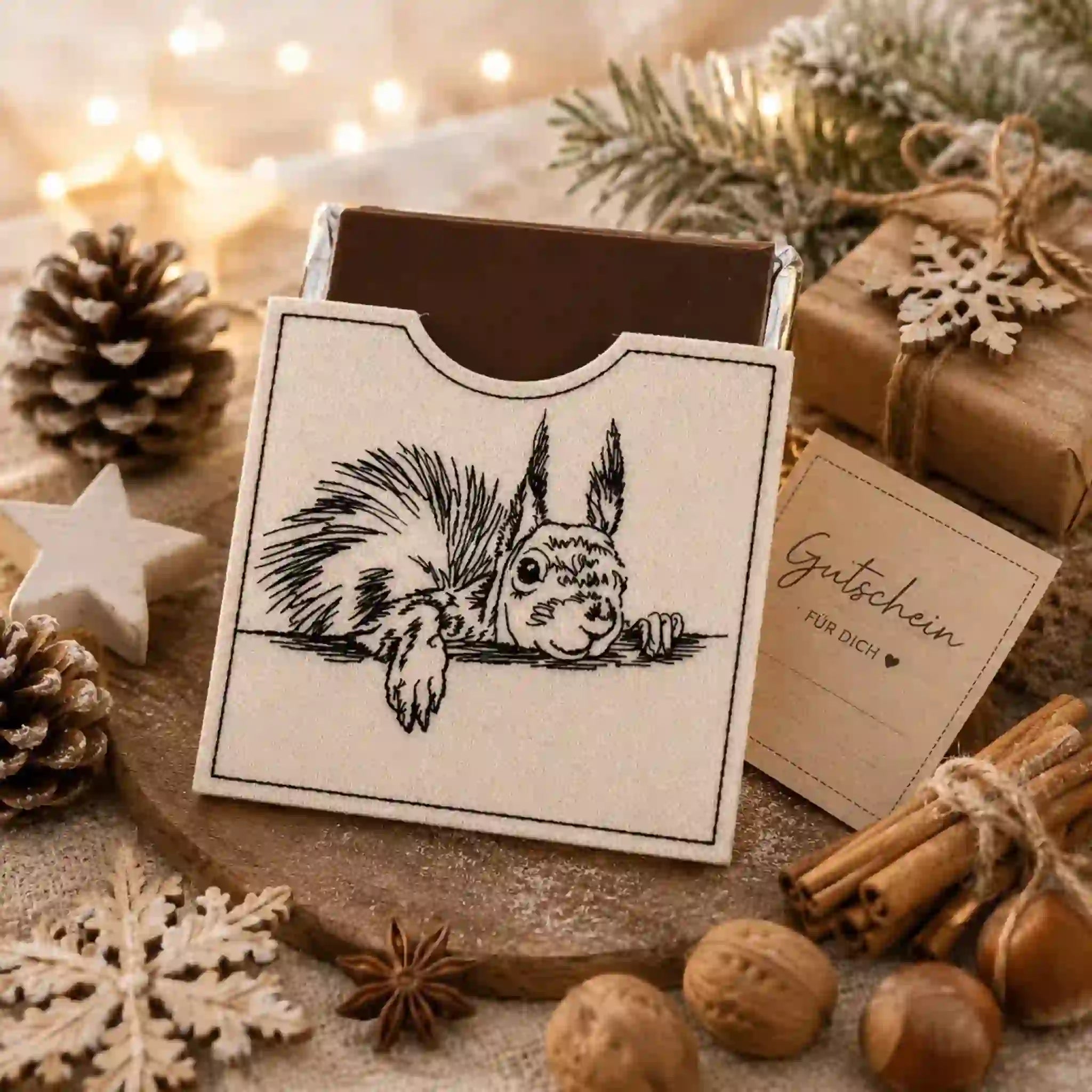 Stickdatei Eichhörnchen Kritzel
