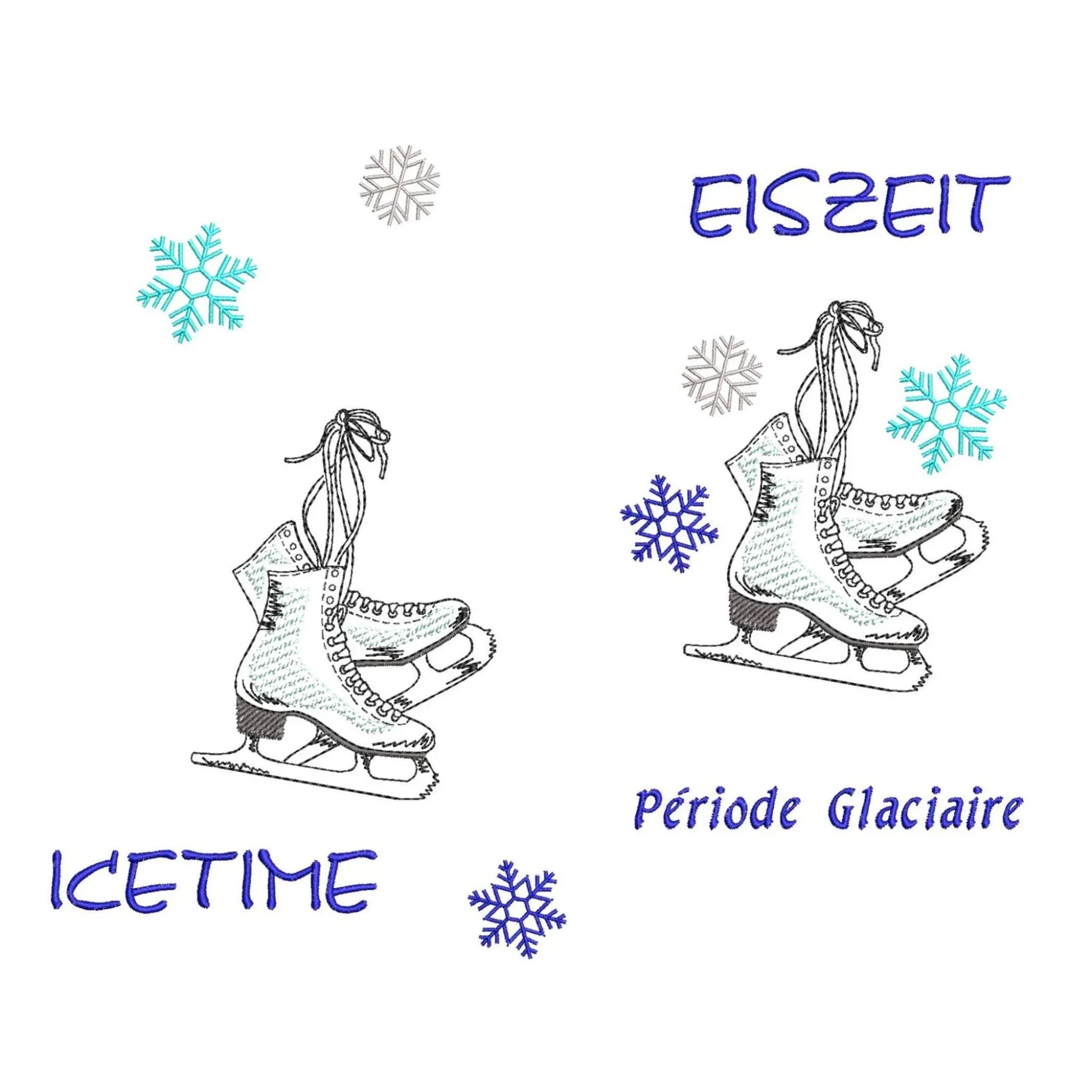 ITH Stickdatei Eiszeit