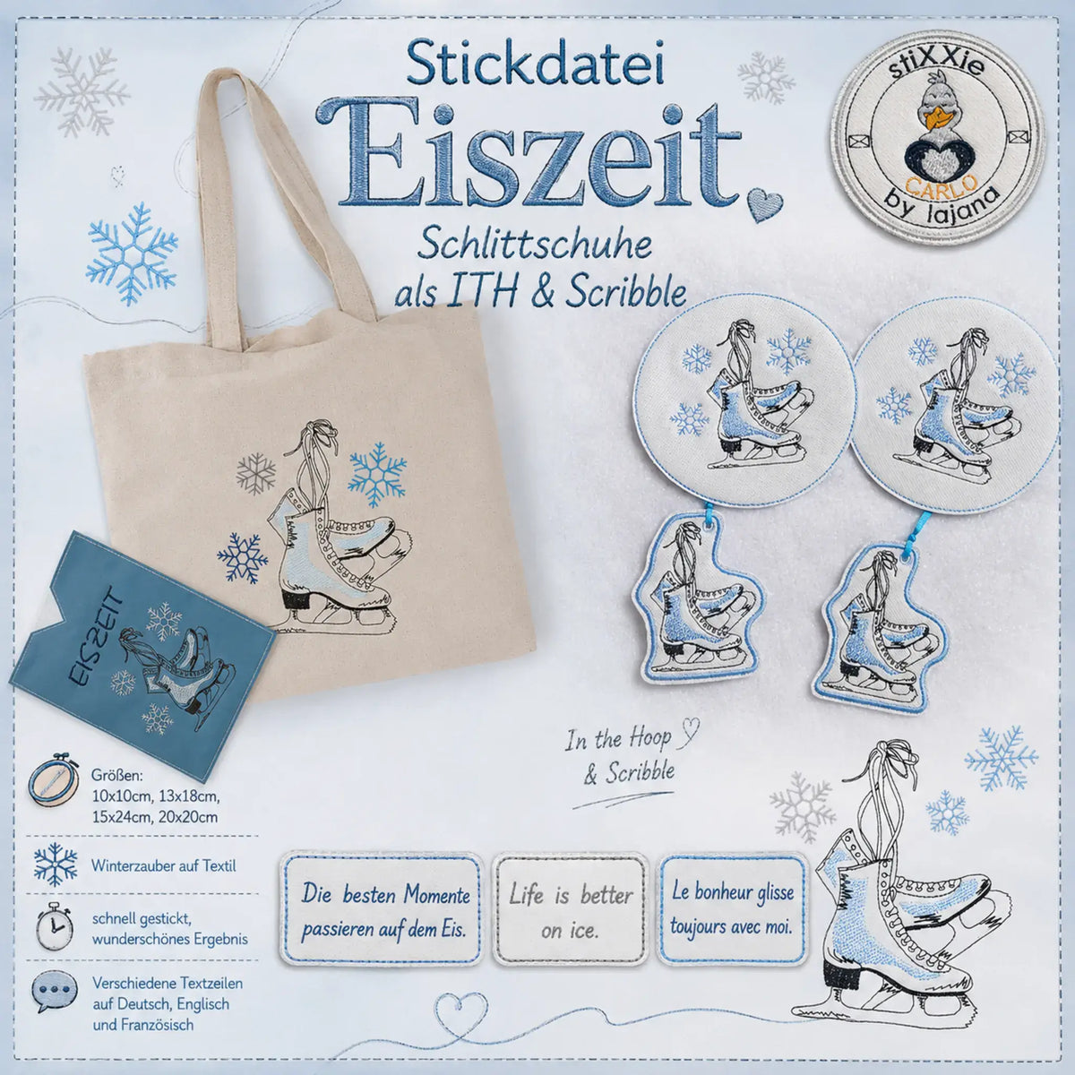 ITH Stickdatei Eiszeit
