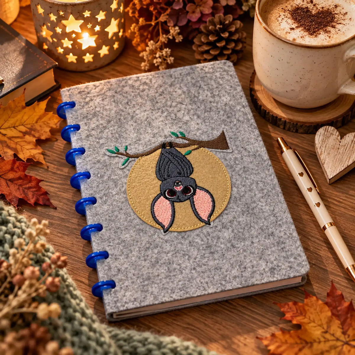 Stickdatei Fledermaus 🦇 Vollstick 10x10 13x18