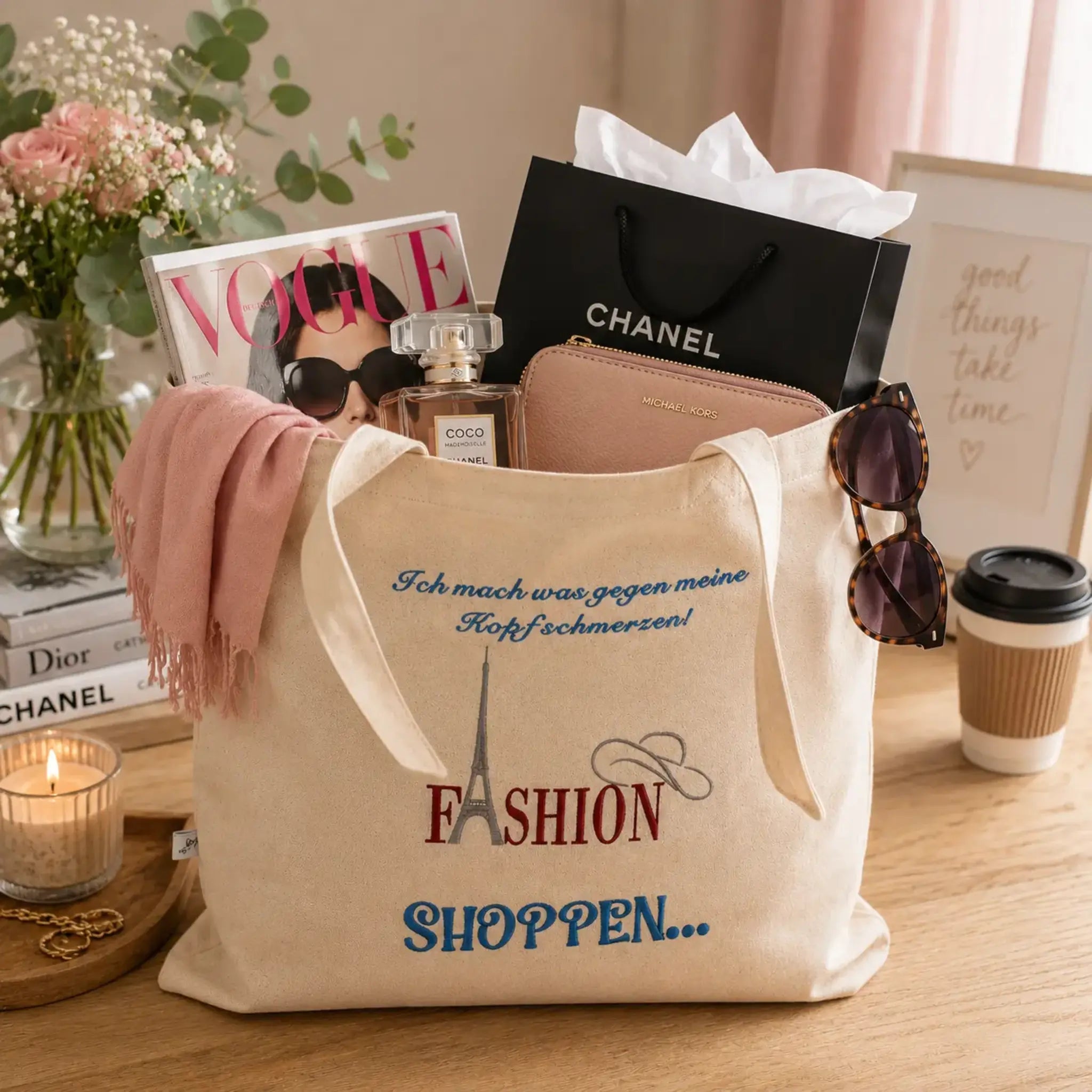 Stickdatei Frauensache Fashion – 6 Mode-Motive Appli