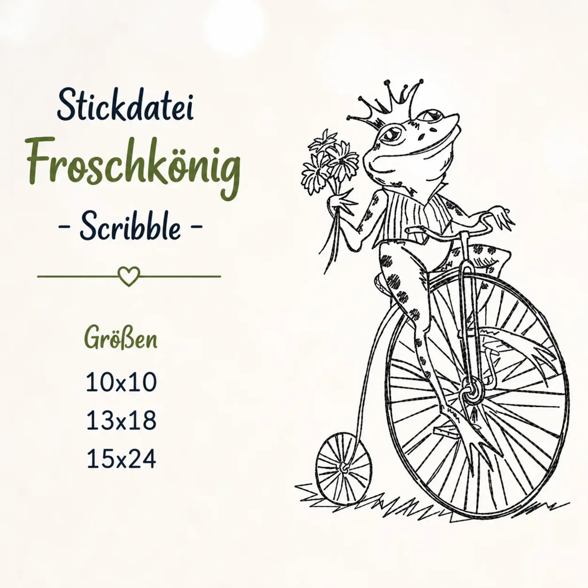 Stickdatei Froschkönig