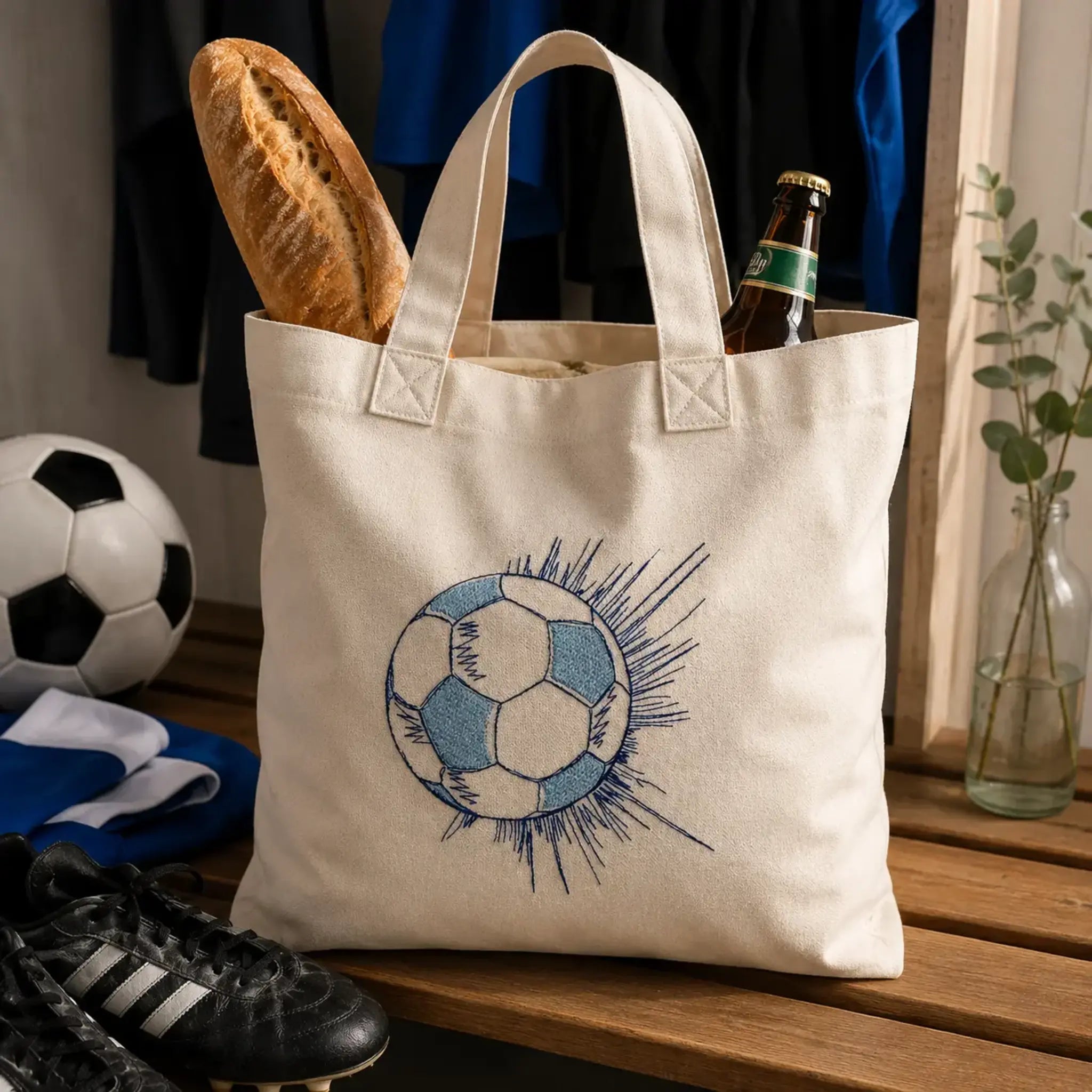 Stickdatei Fußball Time ⚽ – Scribble-Designs für echte Fußballfans